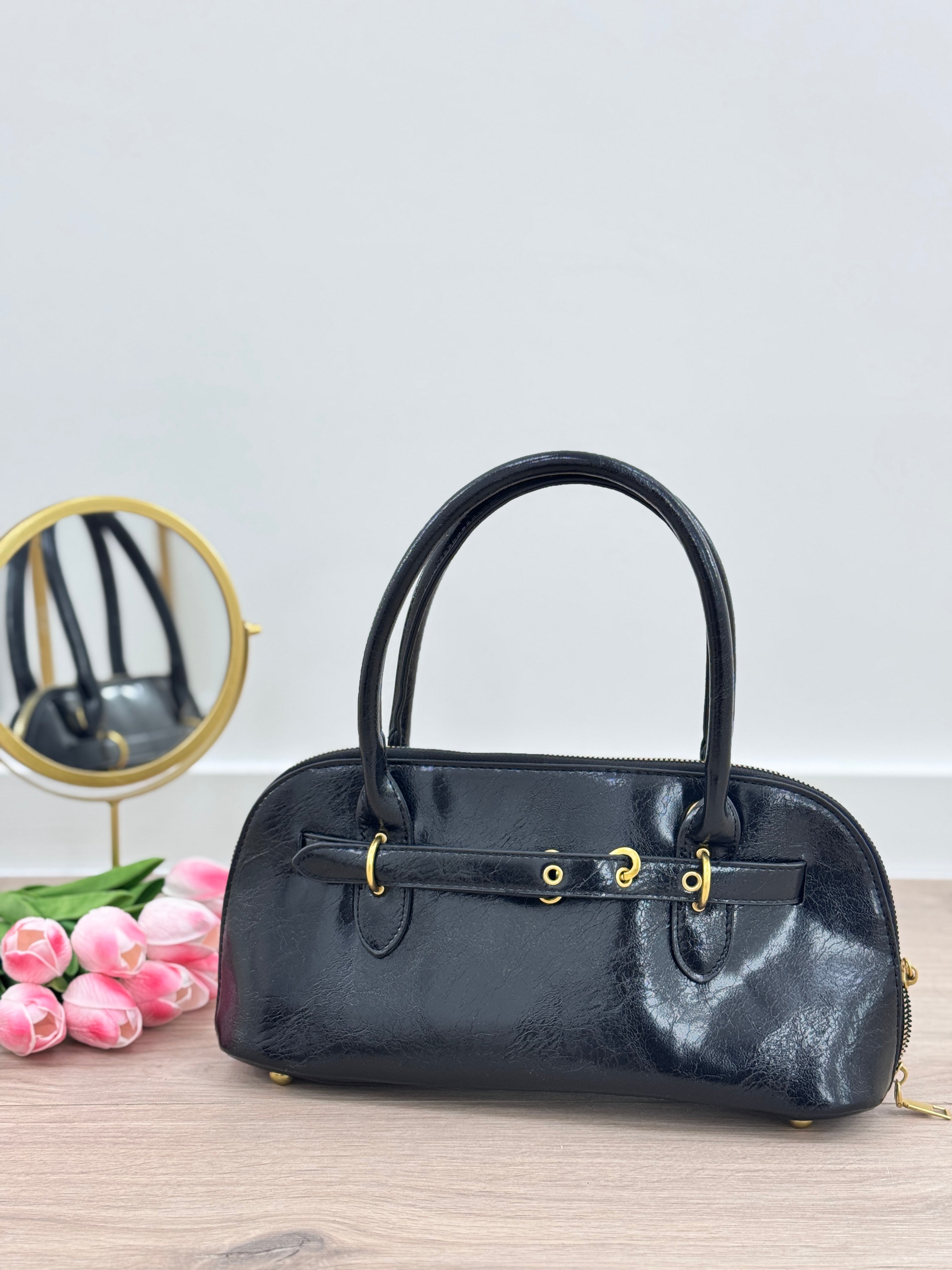 Borsa Baguette Cinturino NERO