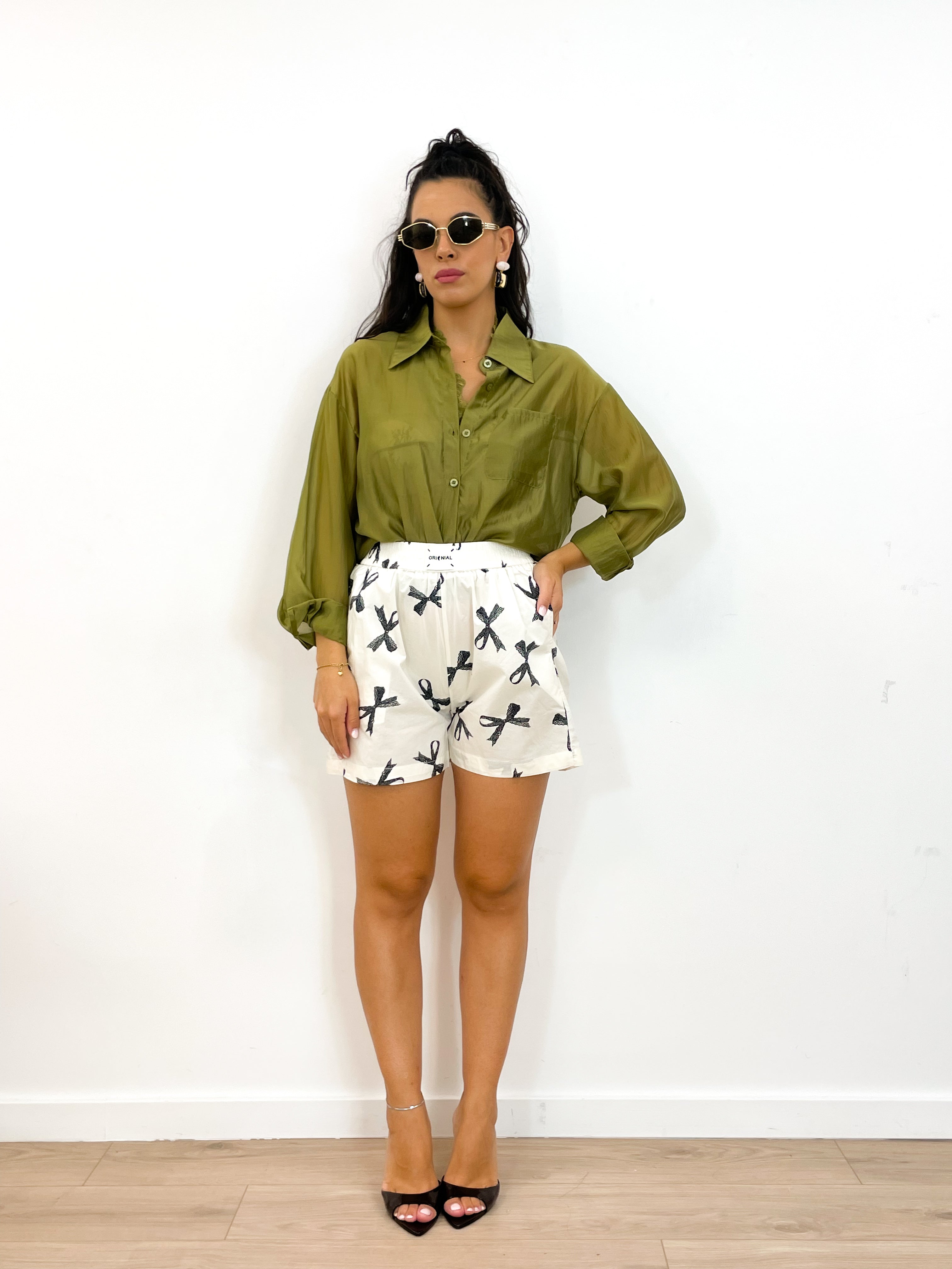 Camicia+top AURA verde acido