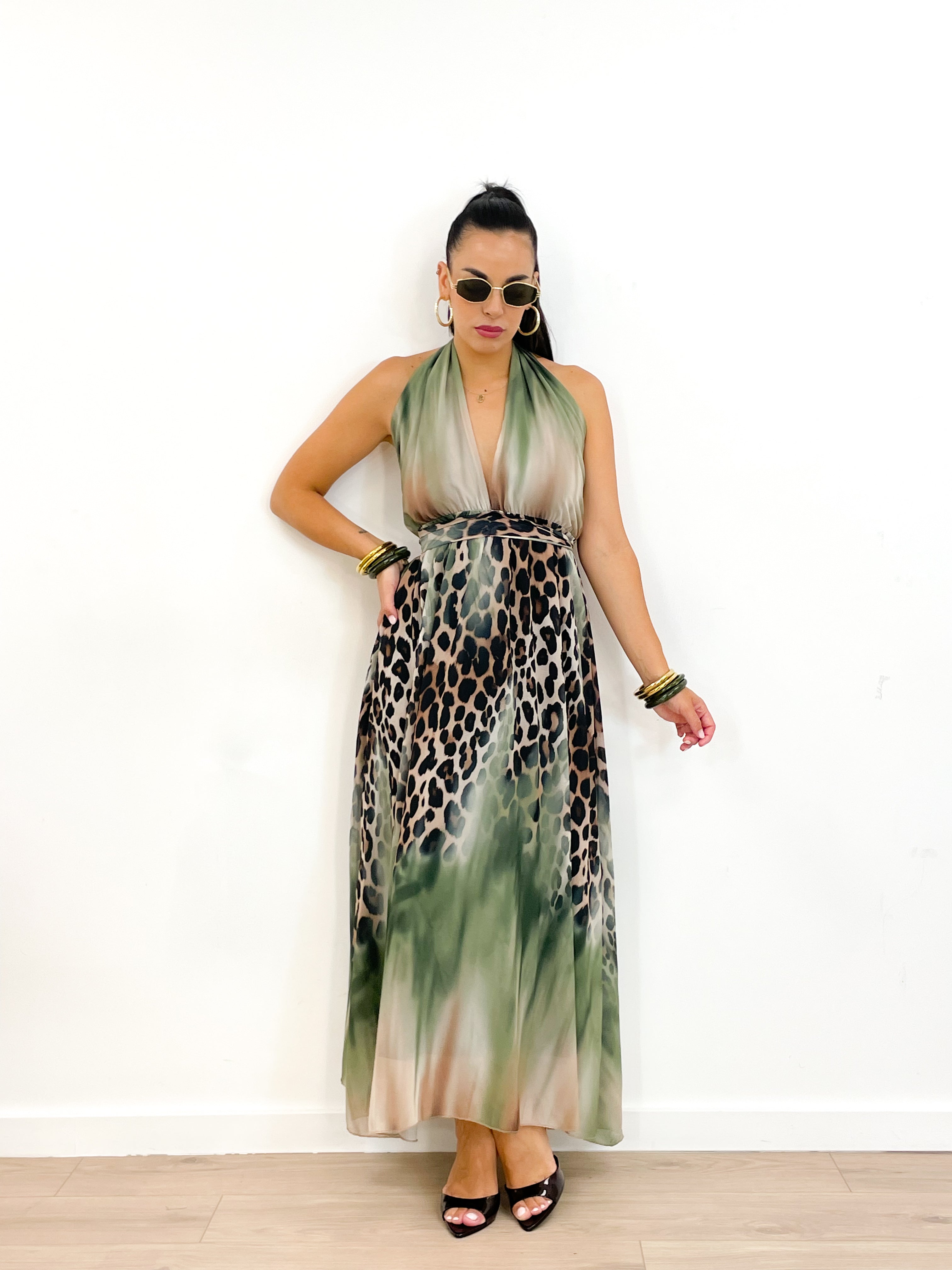 Abito JUNGLE NIGHT verde
