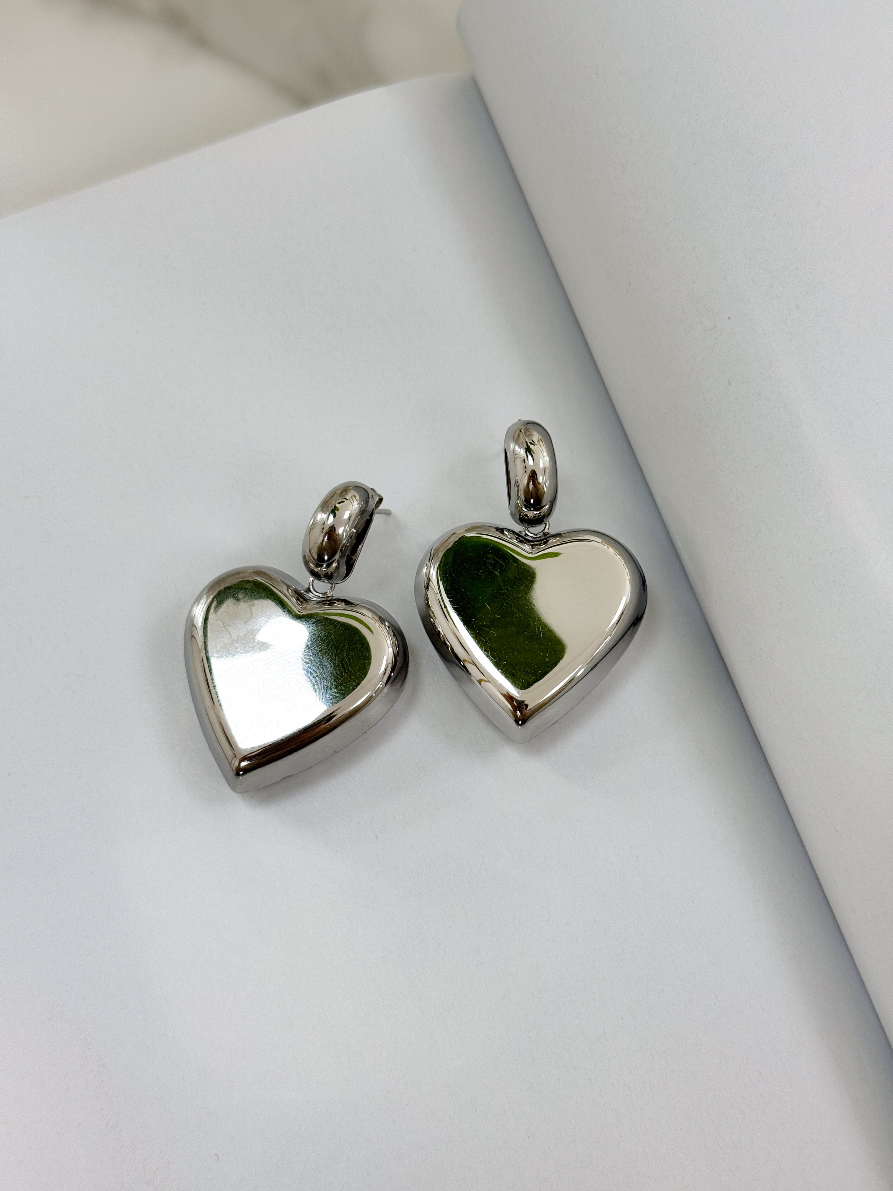 Orecchino Cuore Pendente ARGENTO