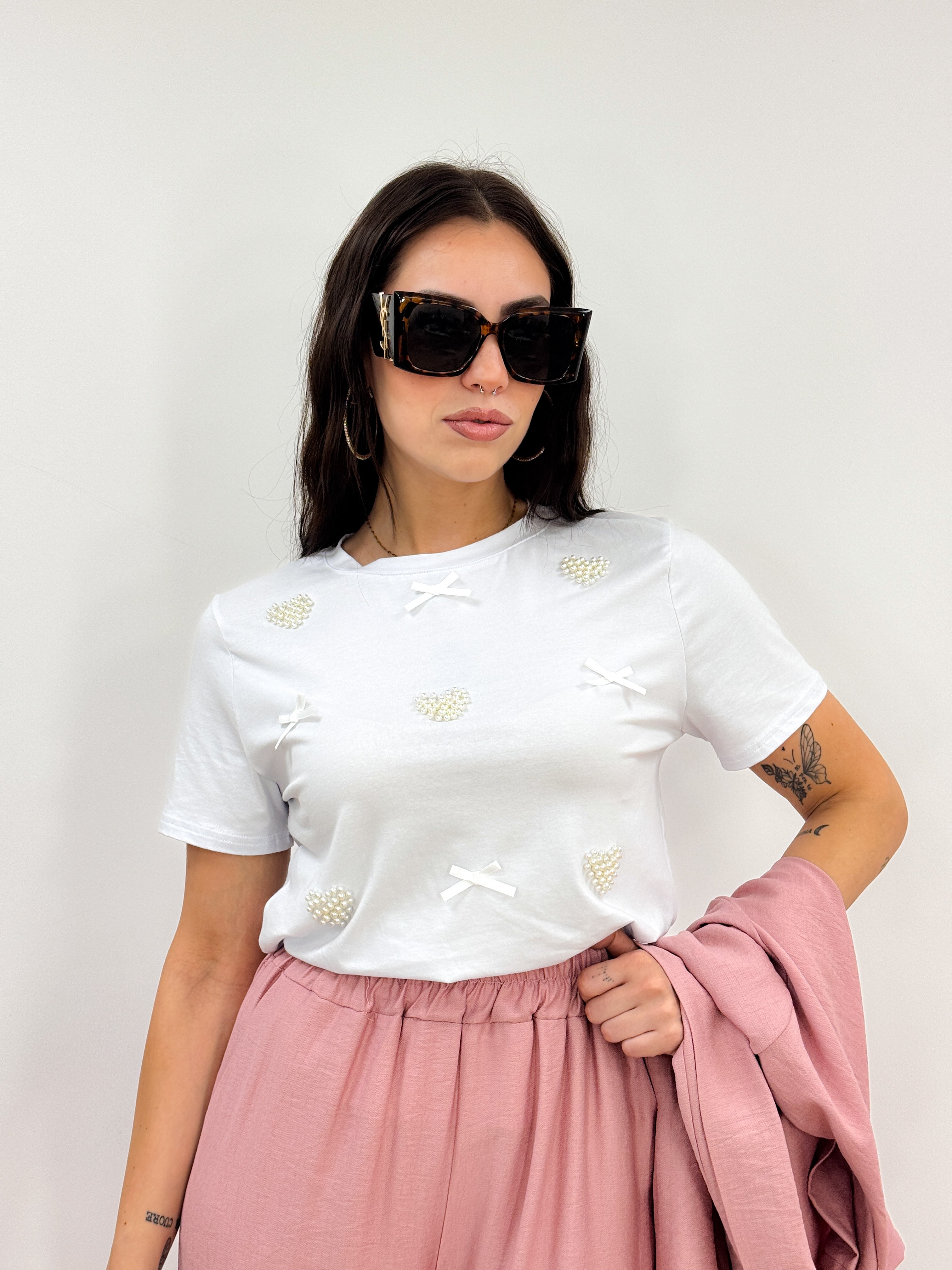 T-Shirt Perla Bianco FLAKE WHITE