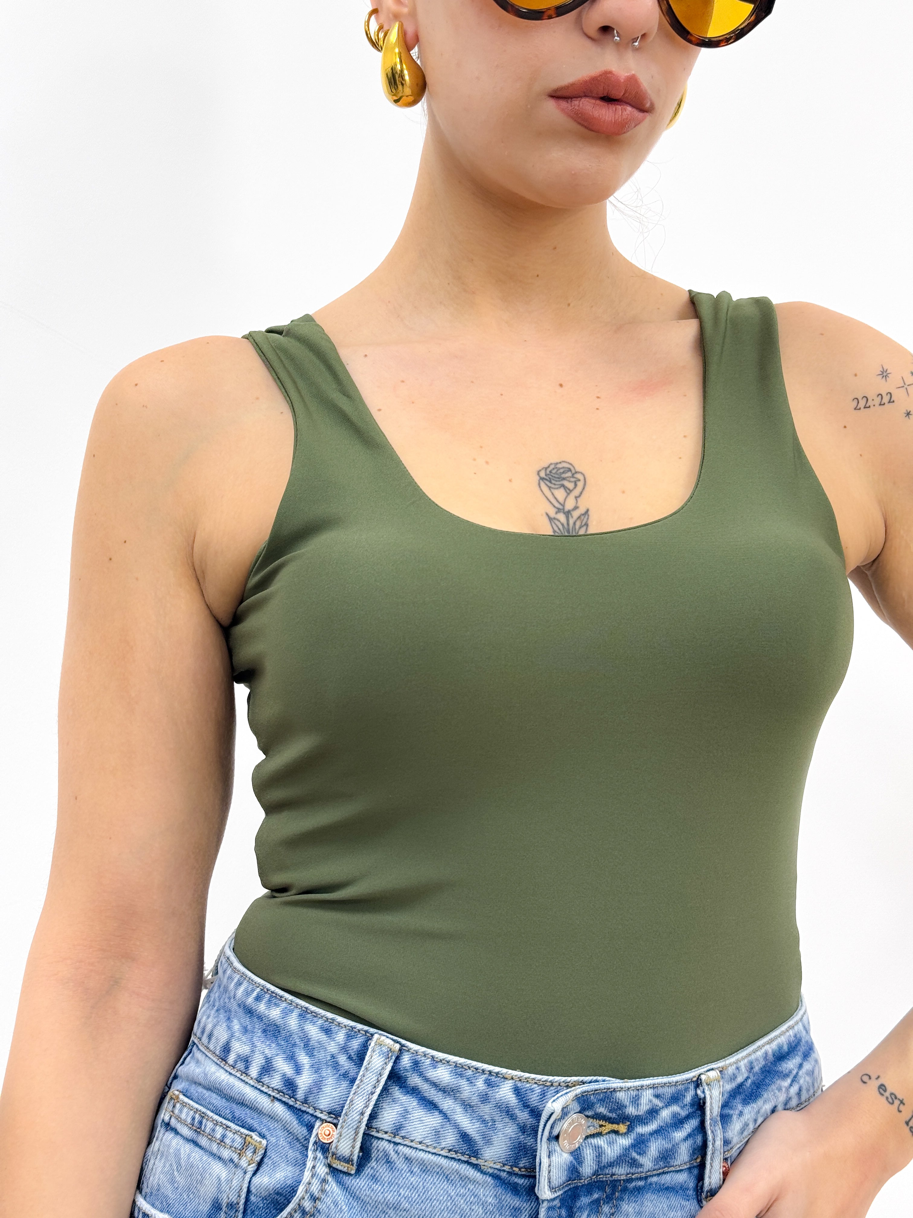 Body Eda VERDE MILITARE