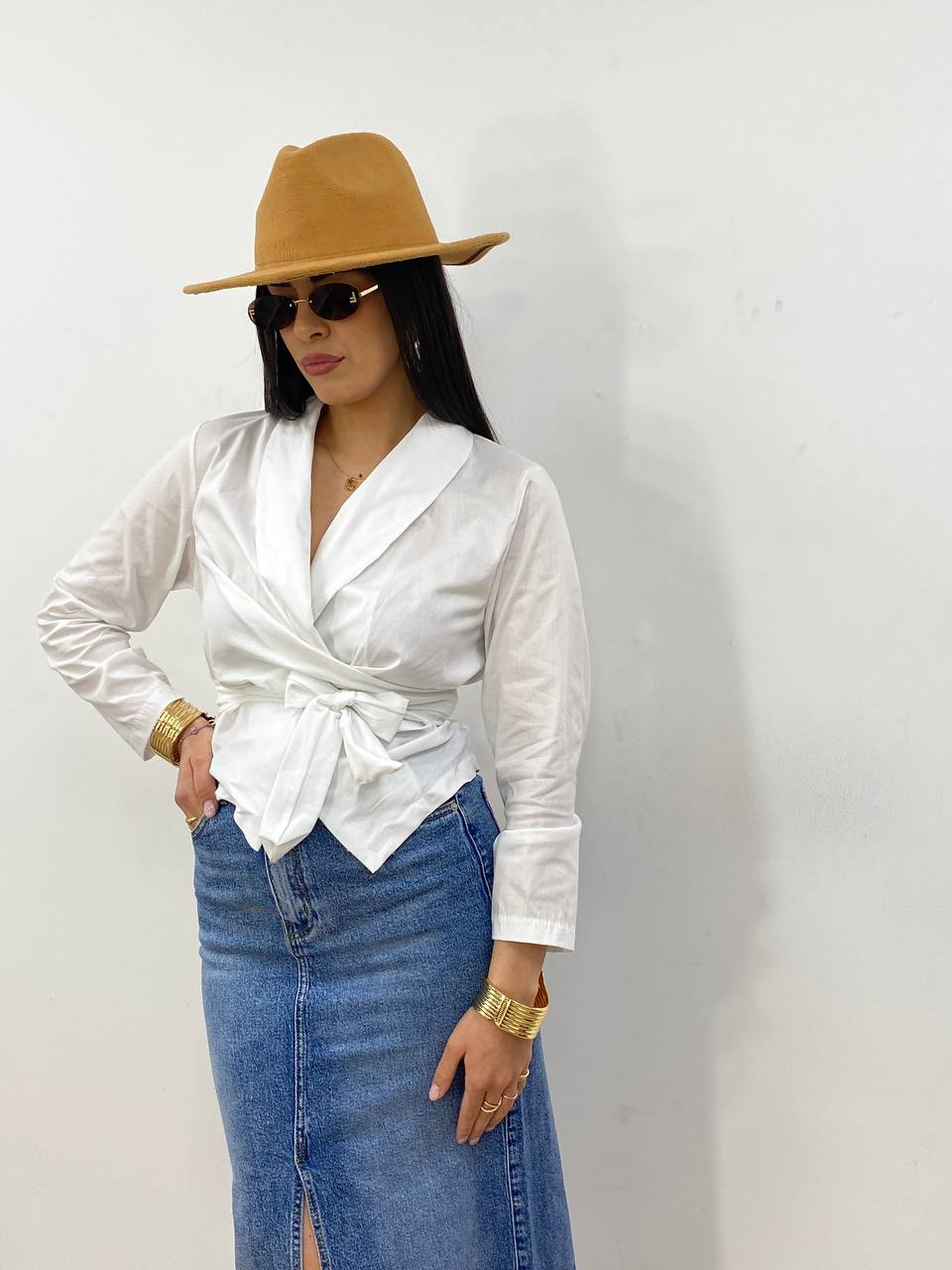 Camicia Kimono Bianca
