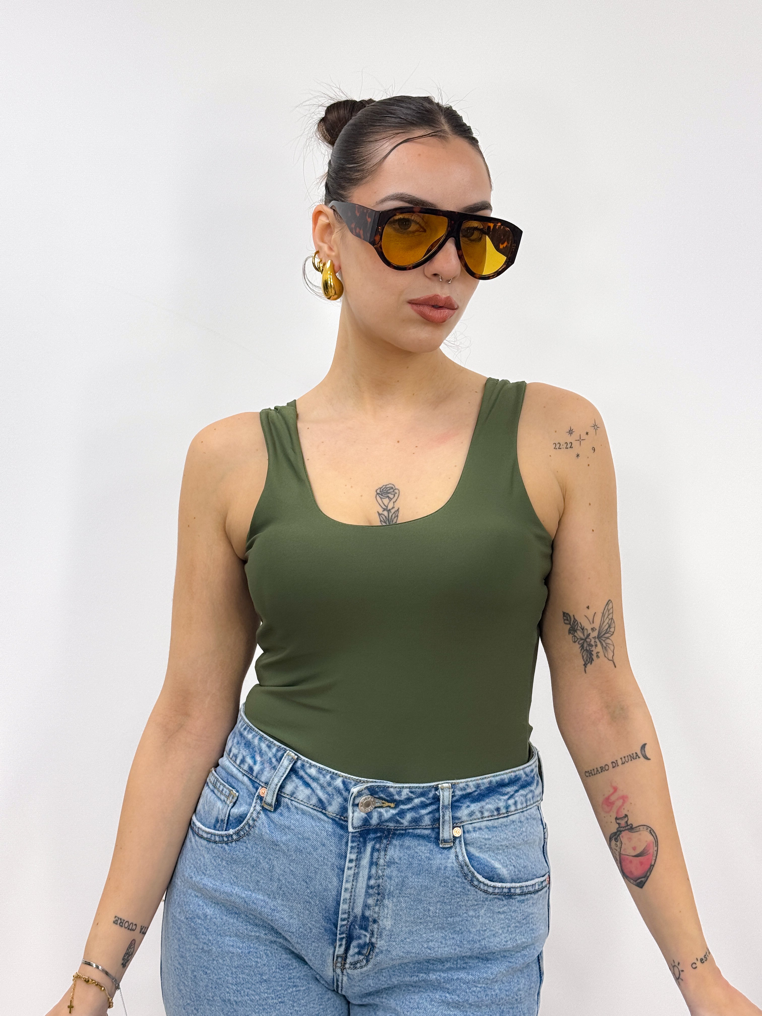 Body Eda VERDE MILITARE