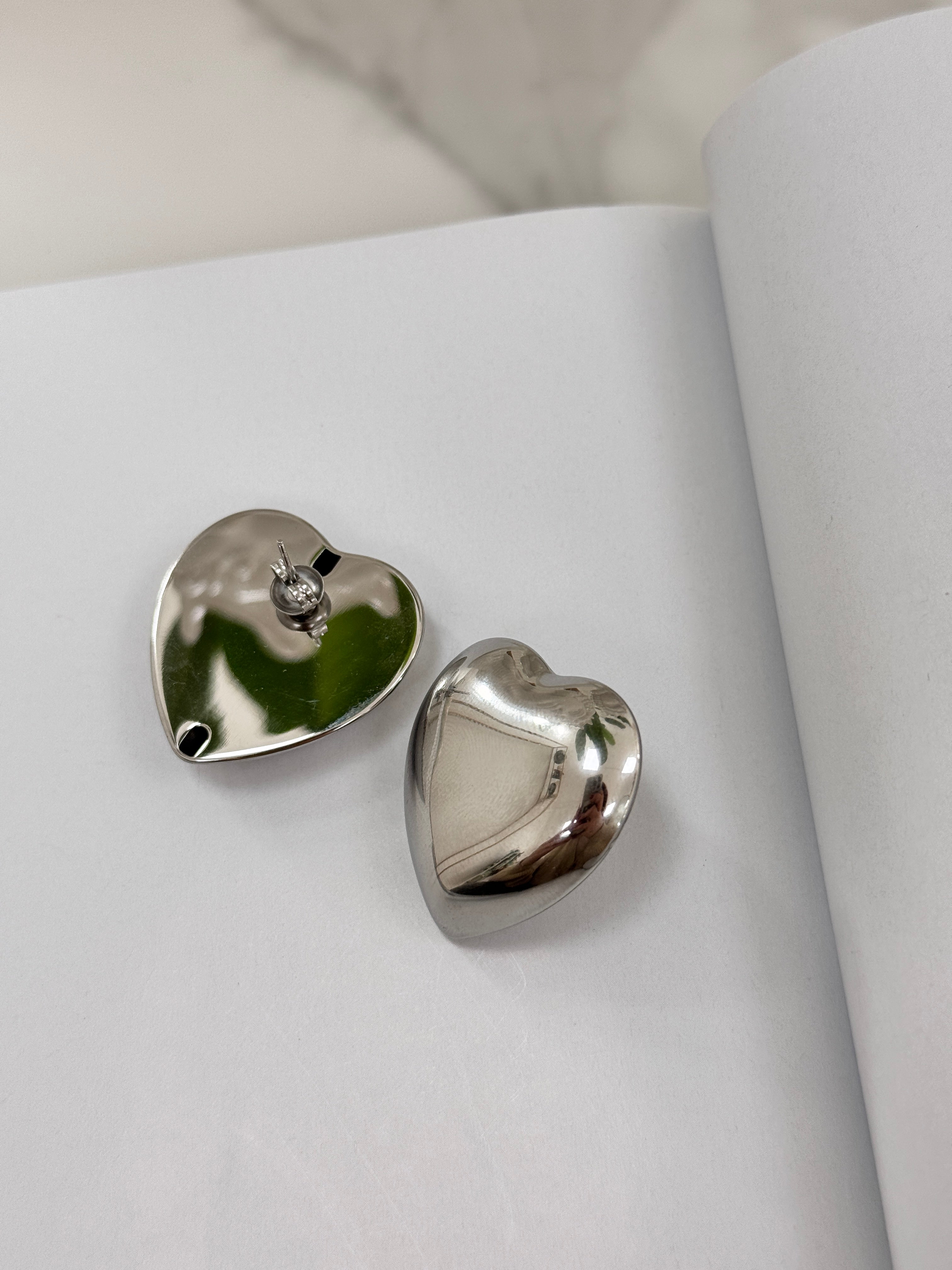 Orecchino Cuore ARGENTO