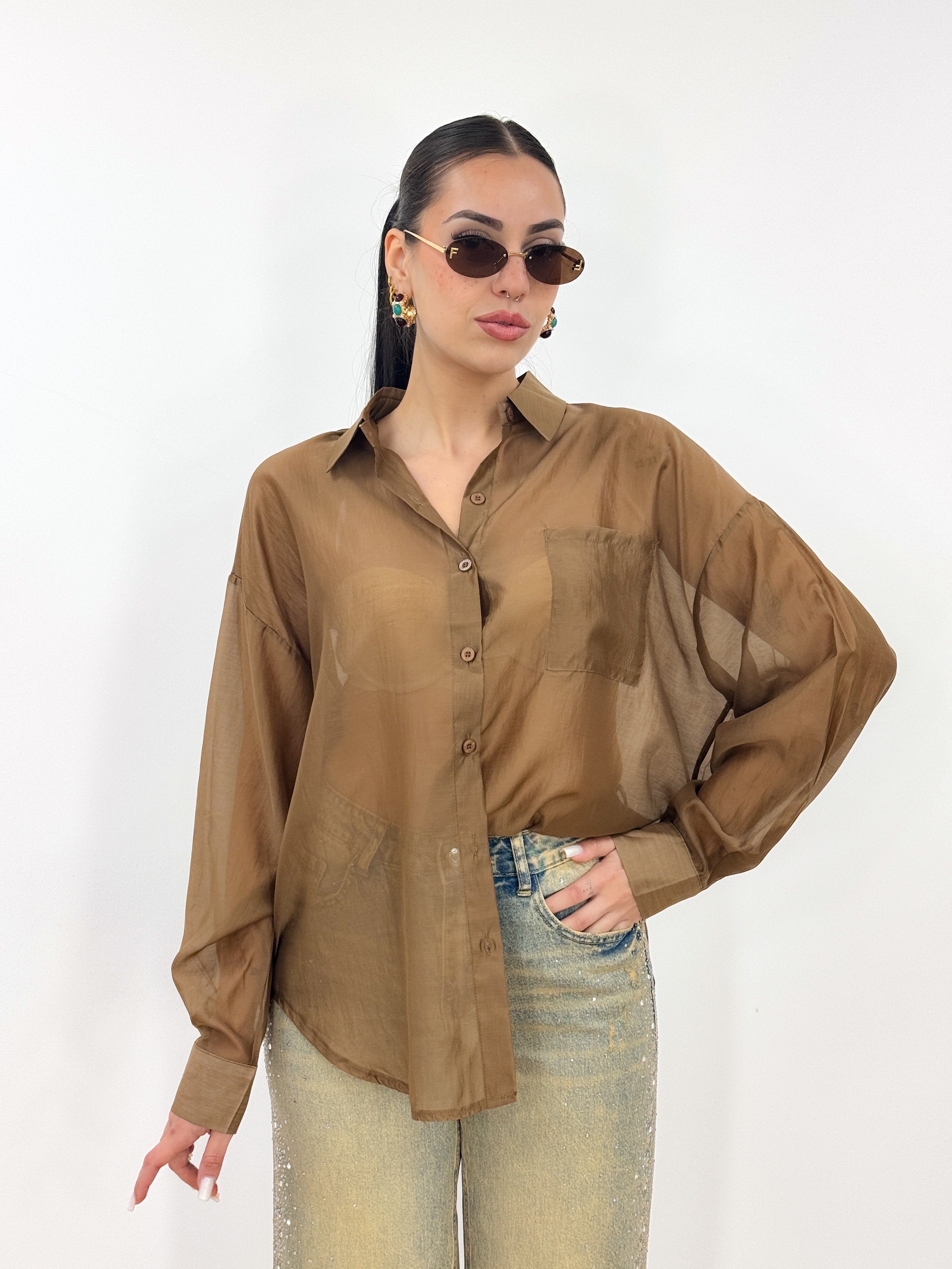 Camicia Paris MARRONE