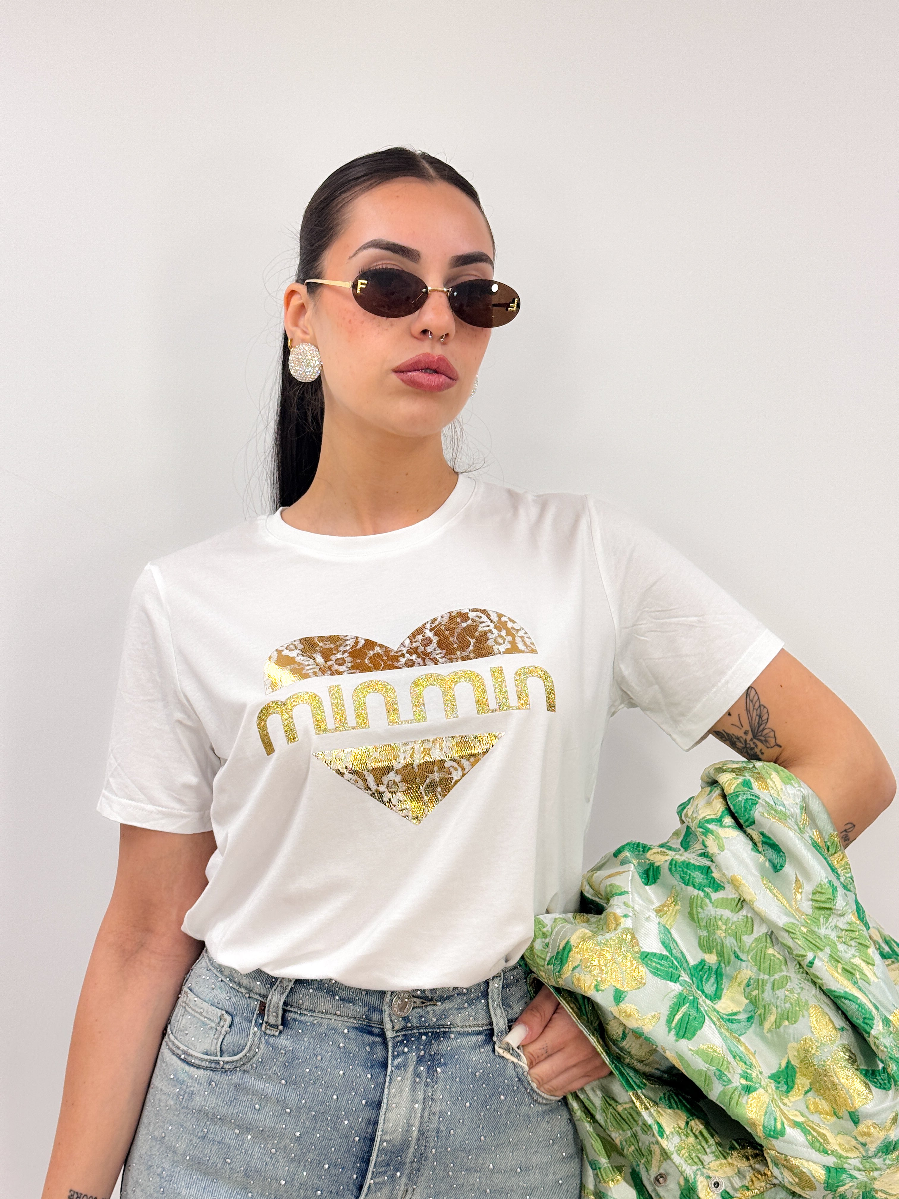 T-Shirt Cuore Gold