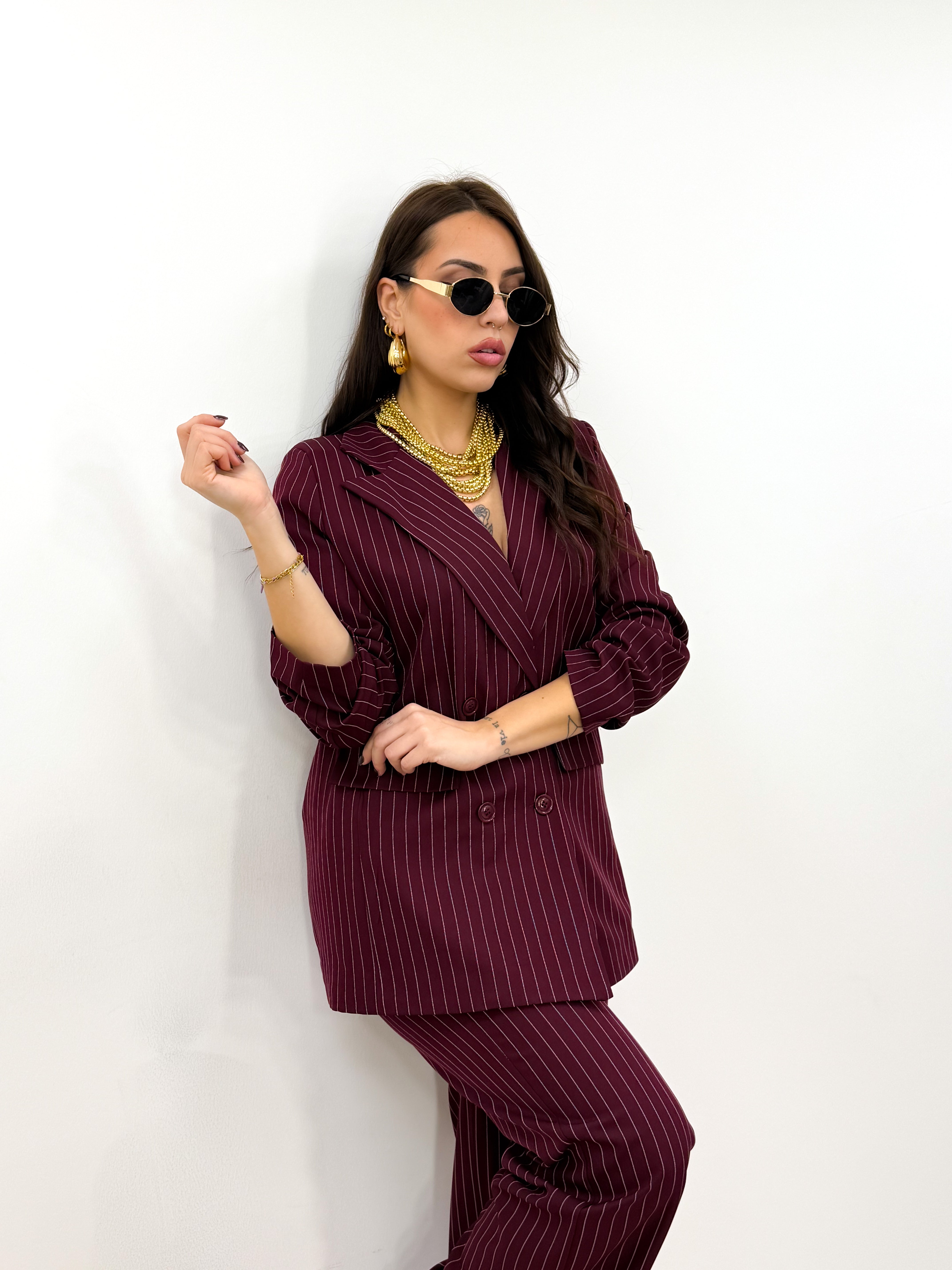 Tailleur Megan Bordeaux