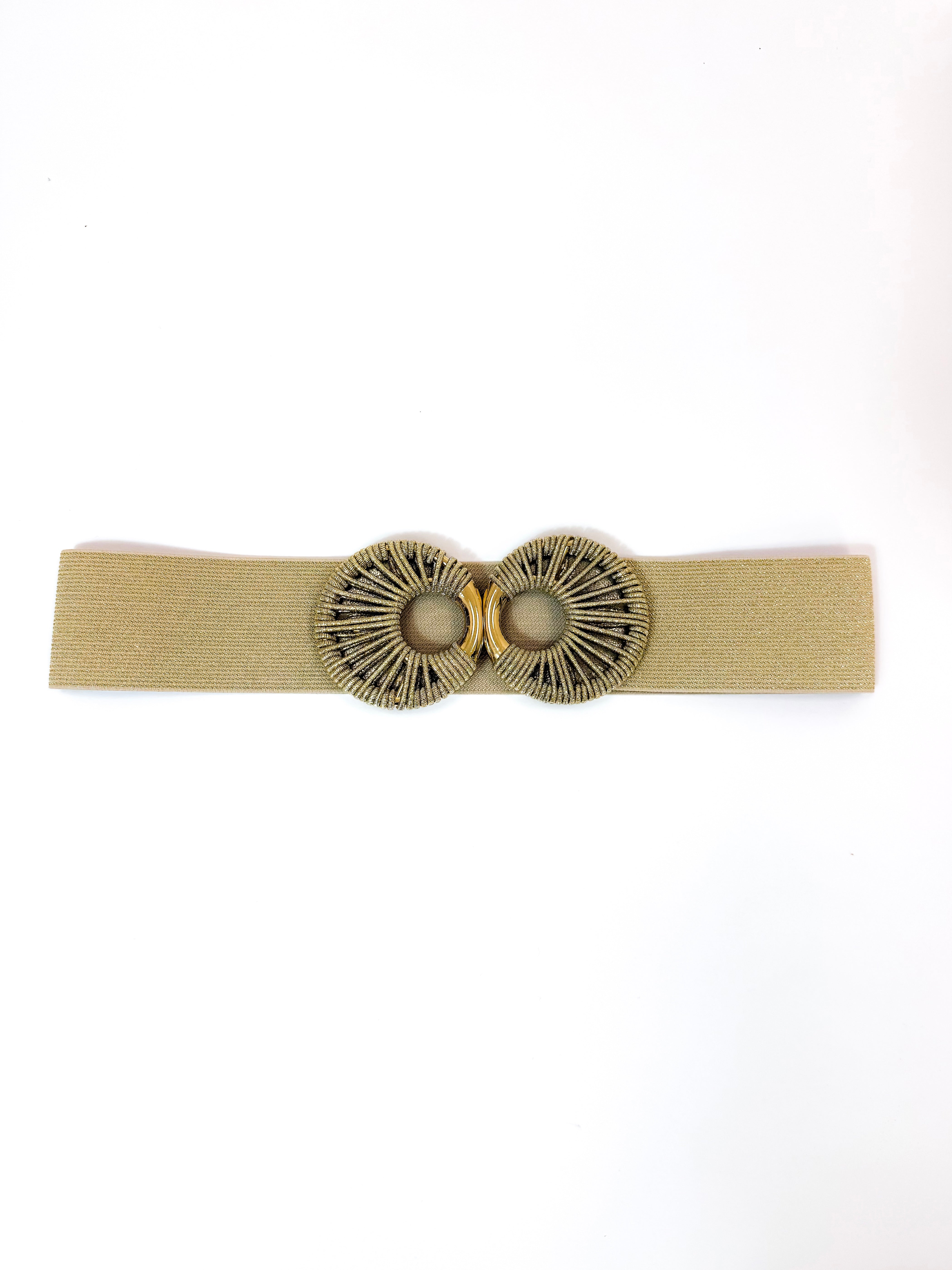 Cintura elastica intreccio oro
