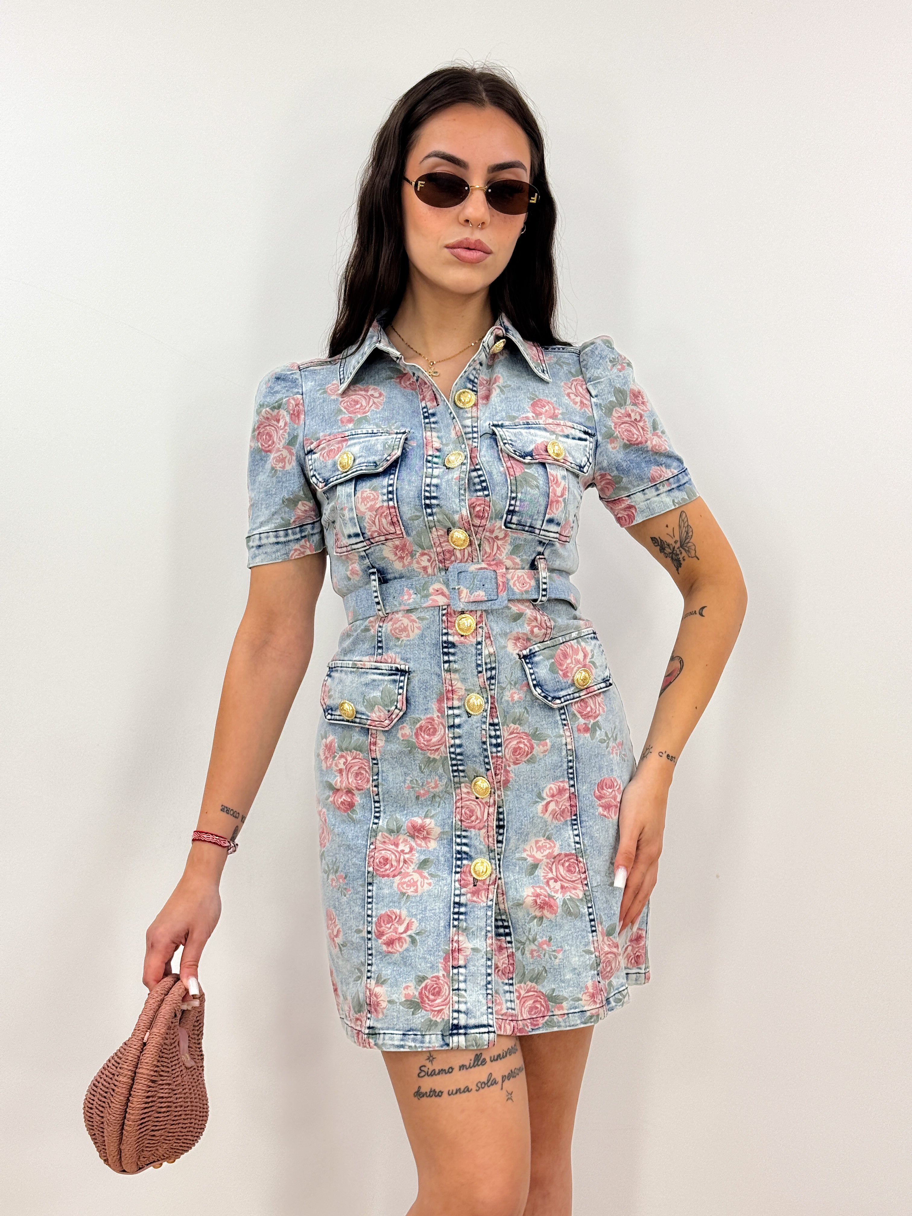 Abito Denim Rose