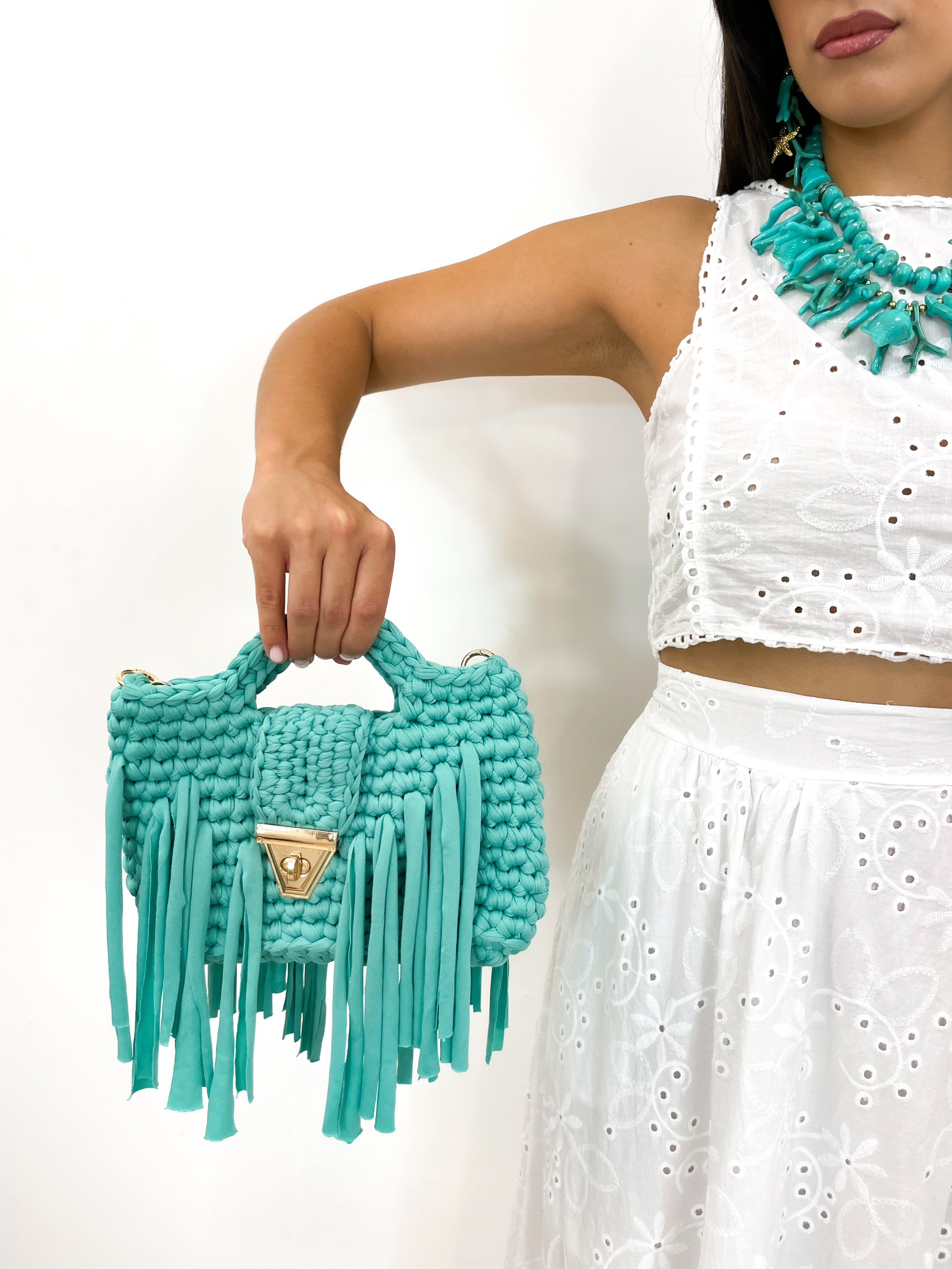 Borsa bouclé tiffany