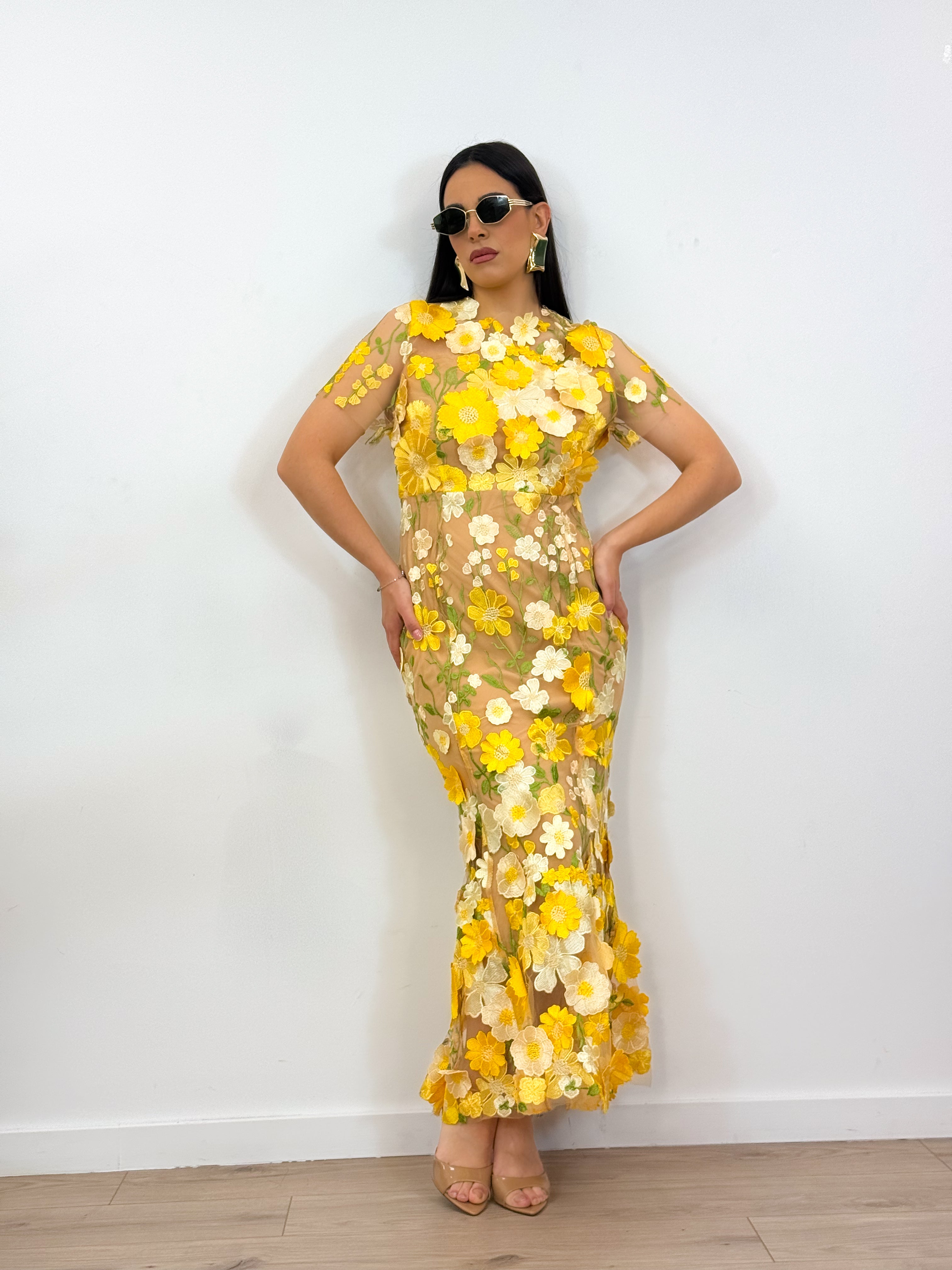 Abito Flower GIALLO