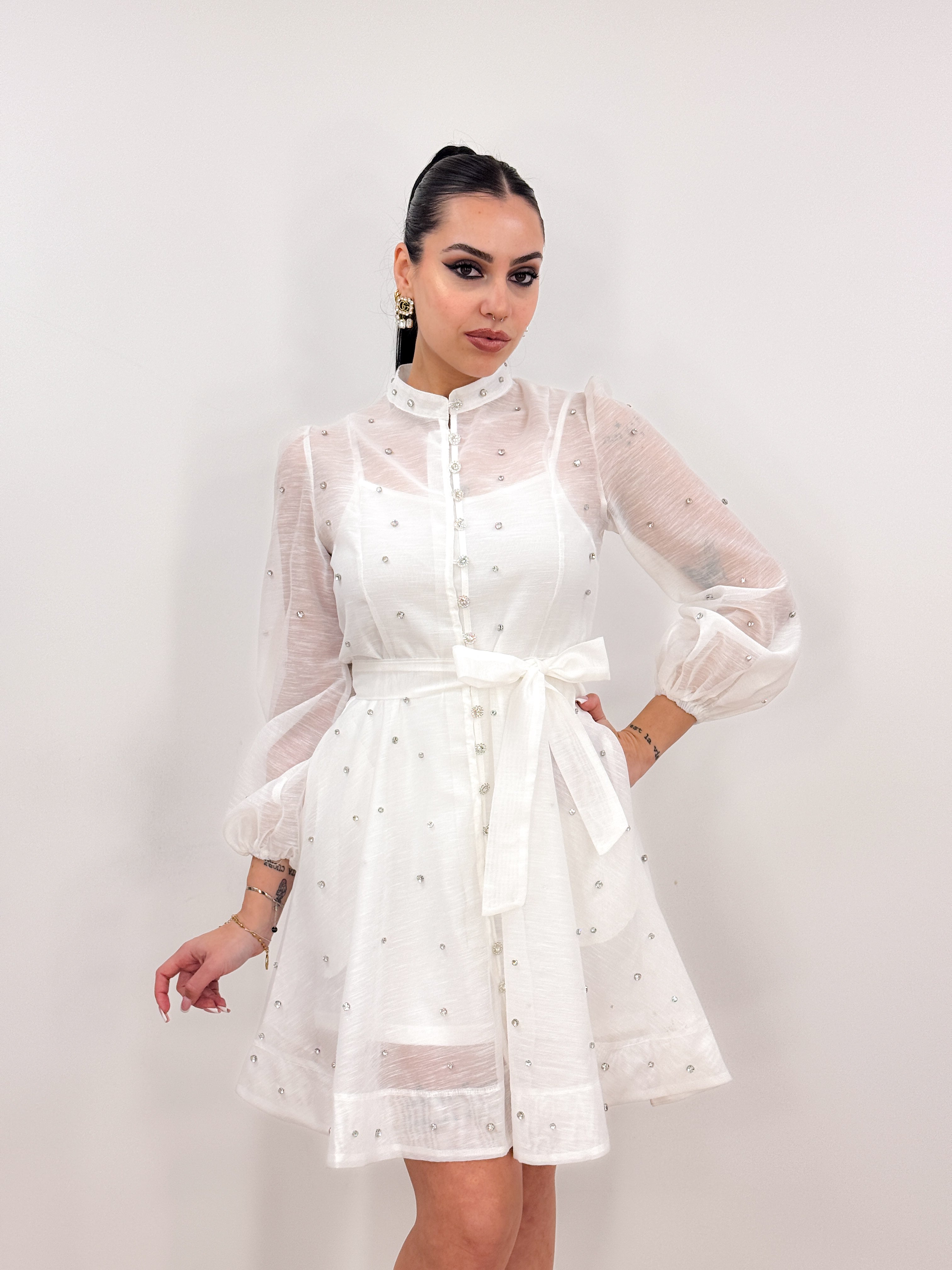 Abito Zim Corto 60093 BIANCO