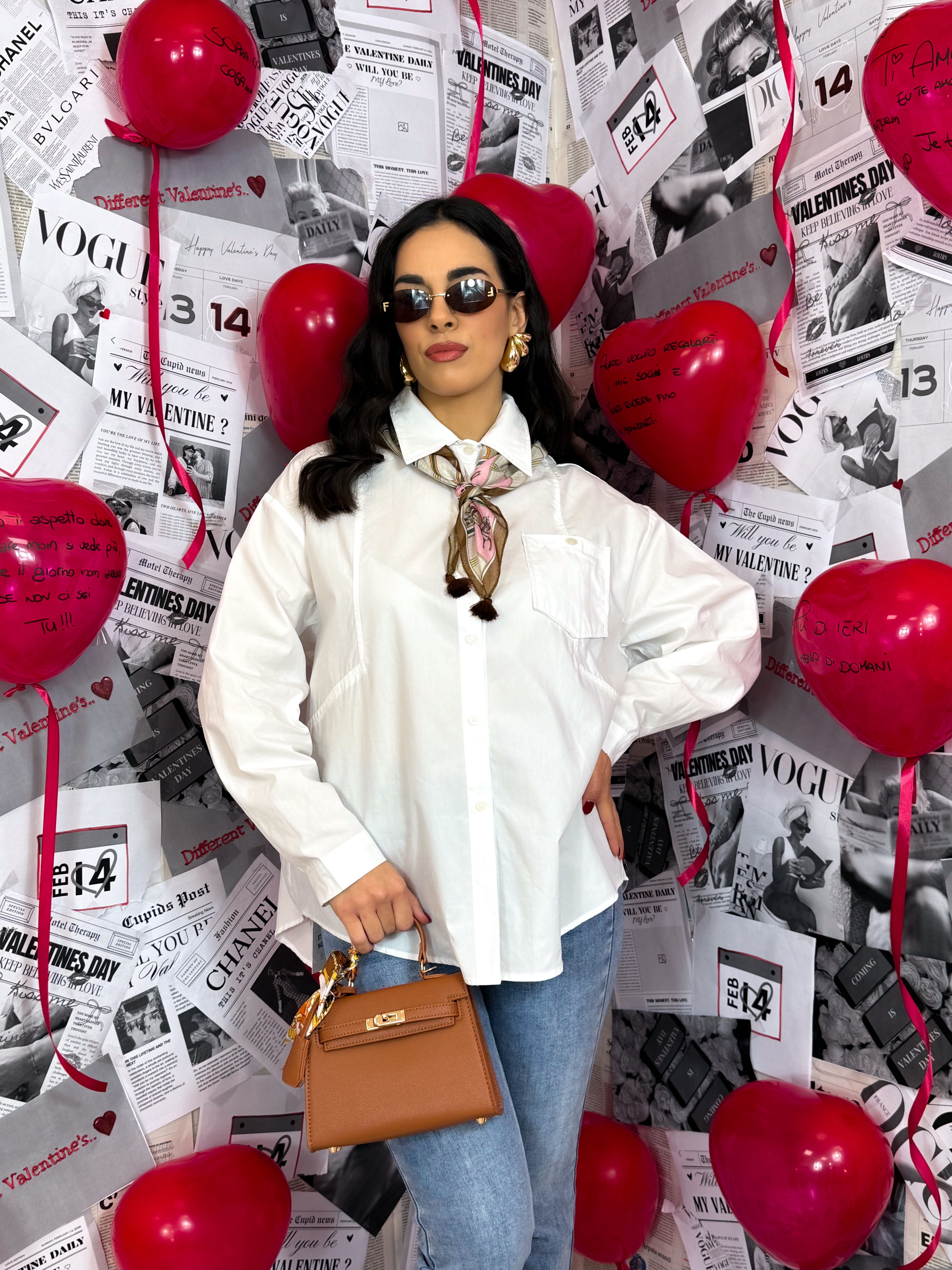 Camicia Foulard Bianca