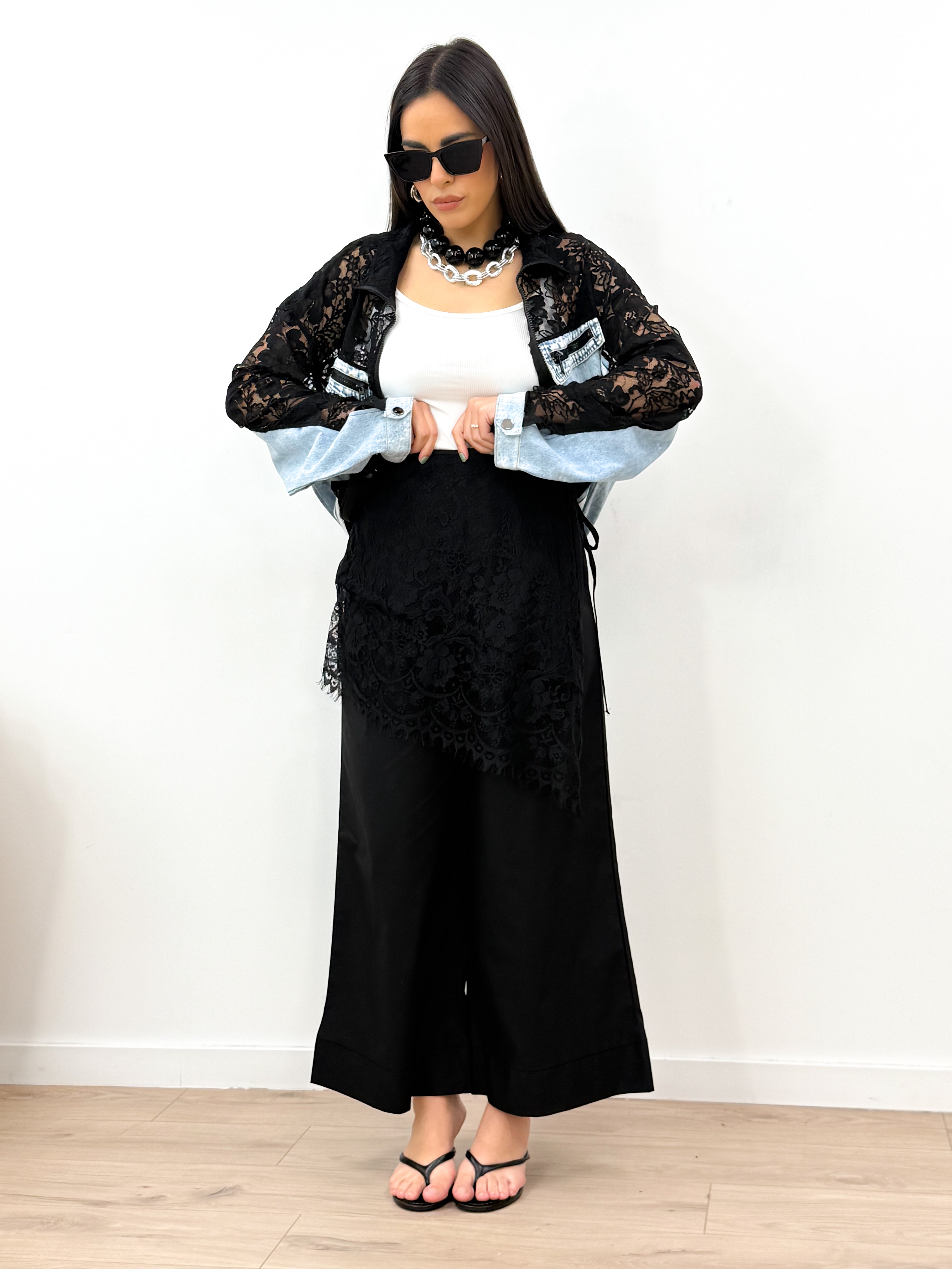 Pantalone LACE nero