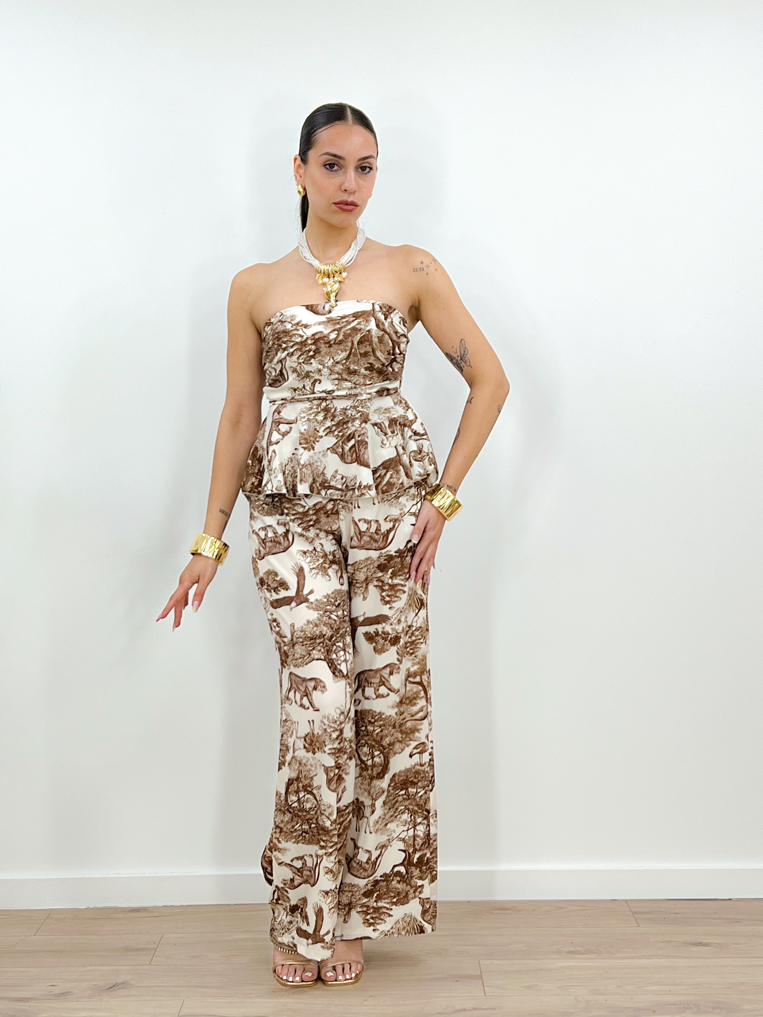 Coordinato Savana MARRONE
