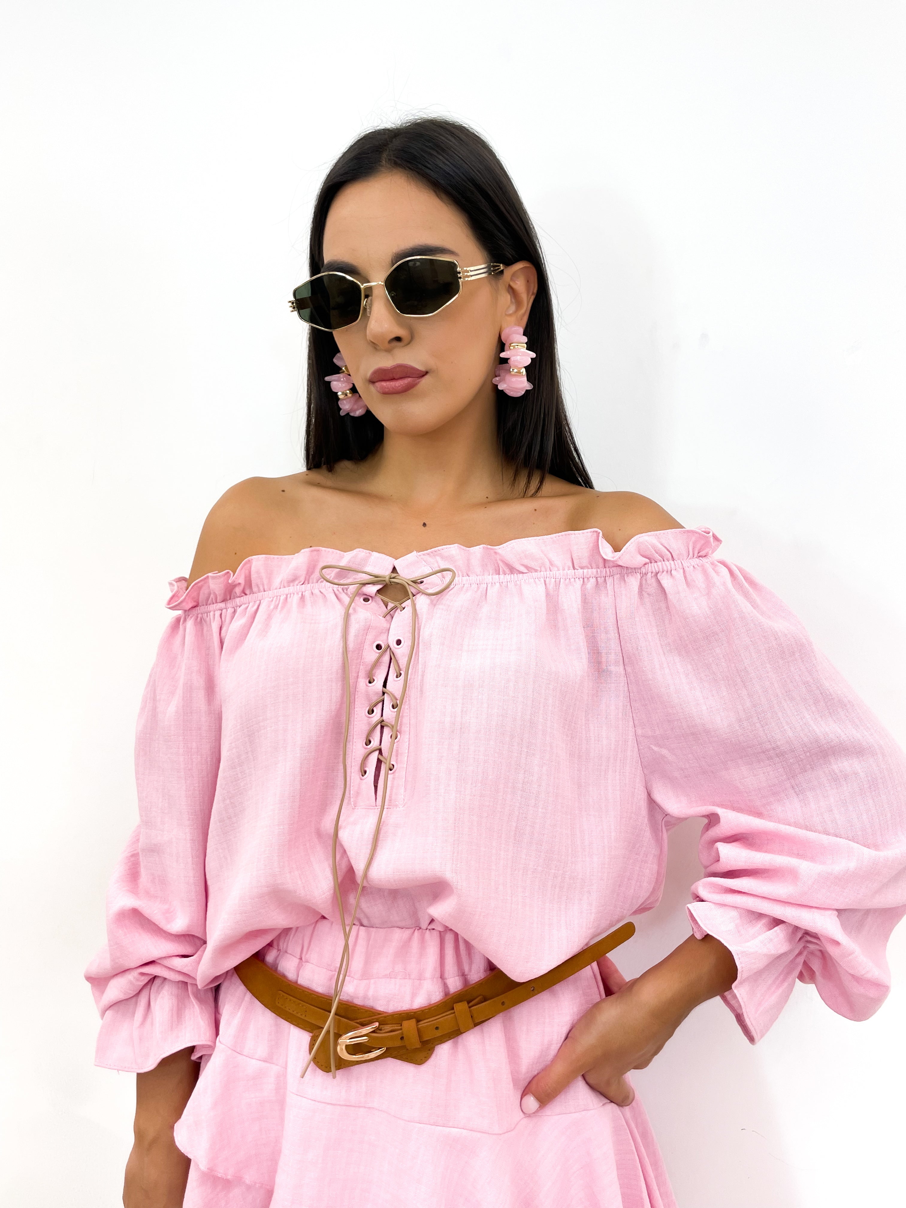 Coordinato VOLANT D’AMORE rosa