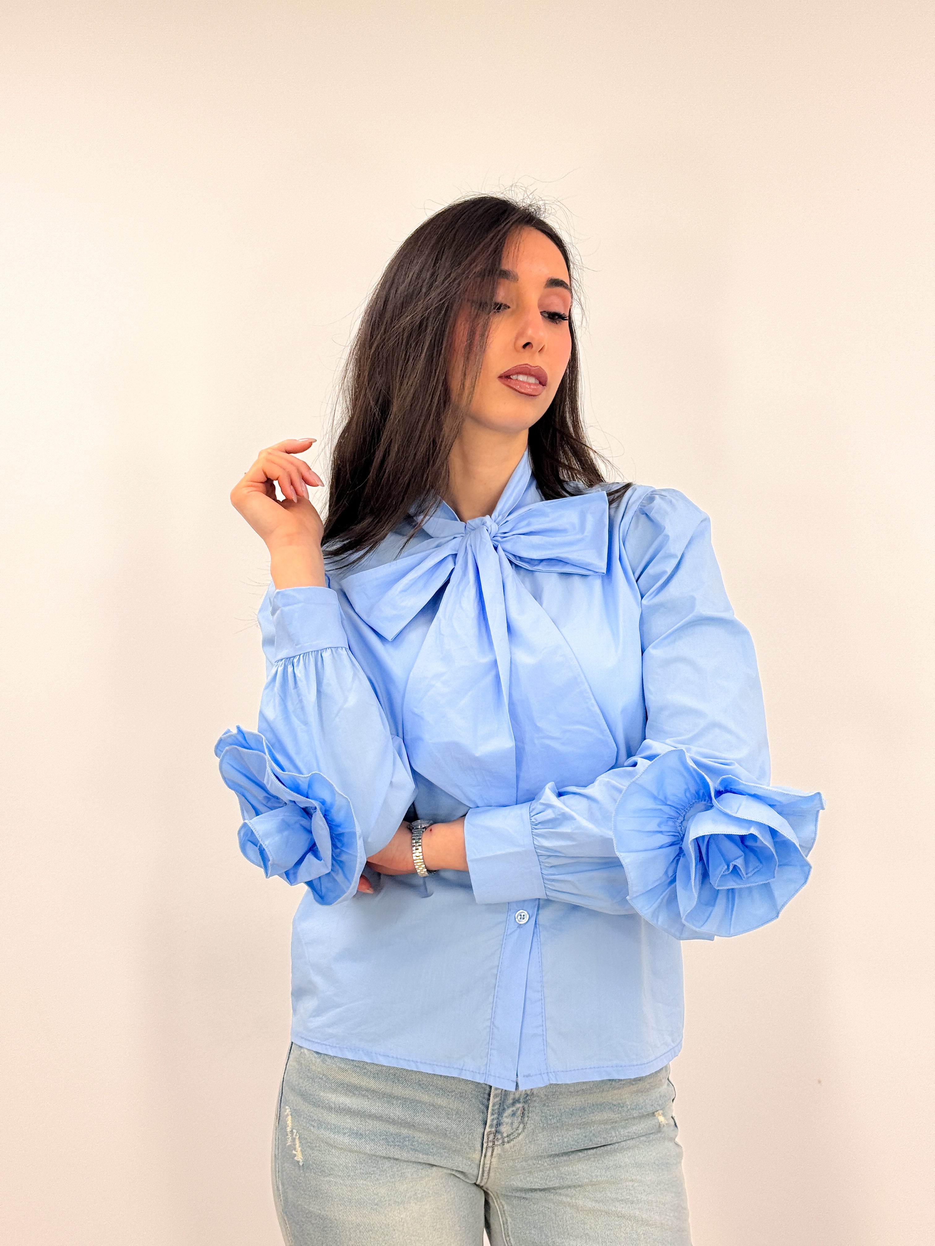 Camicia Peonia AZZURRO