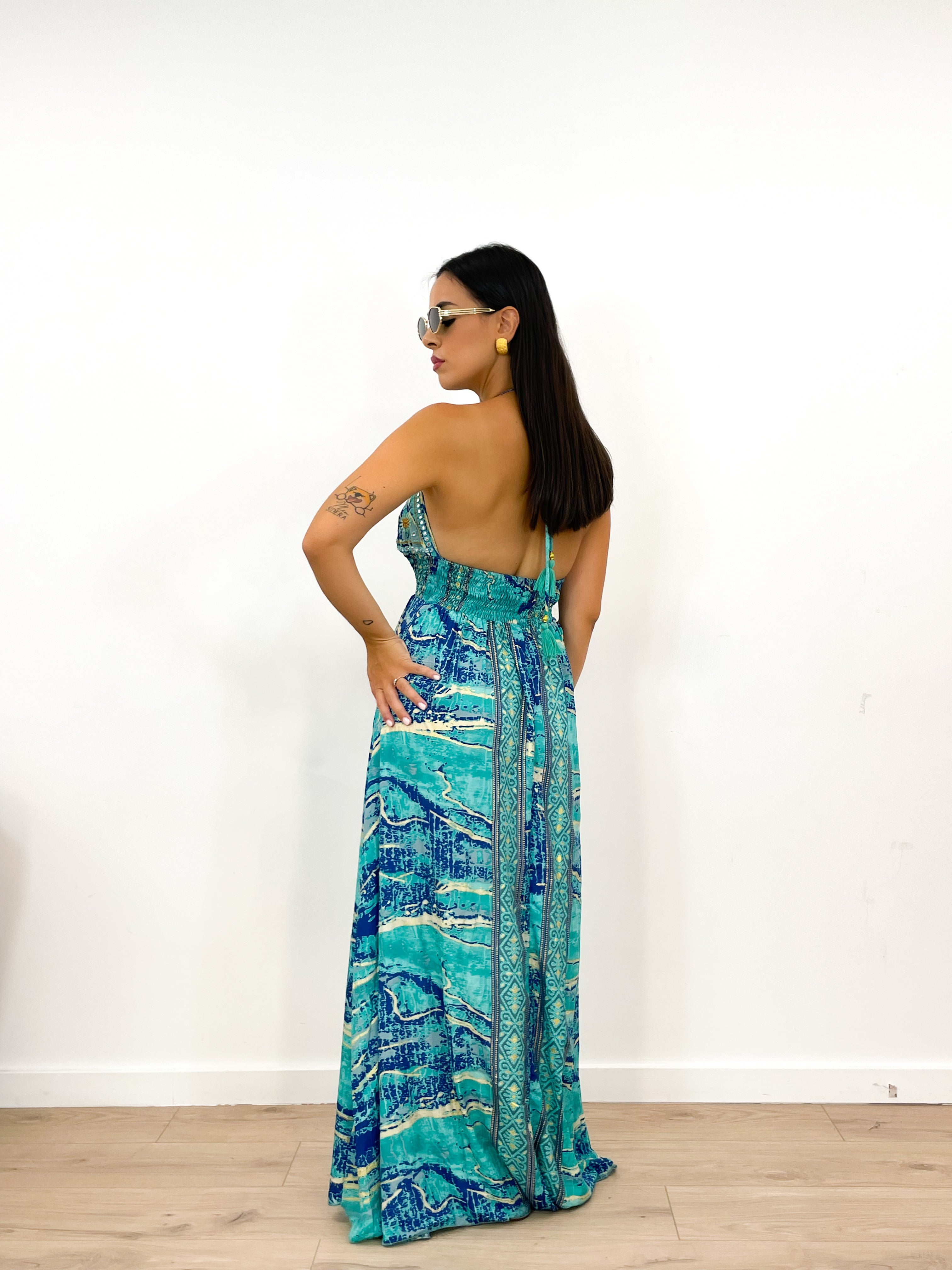 Abito EGEO turchese/blu