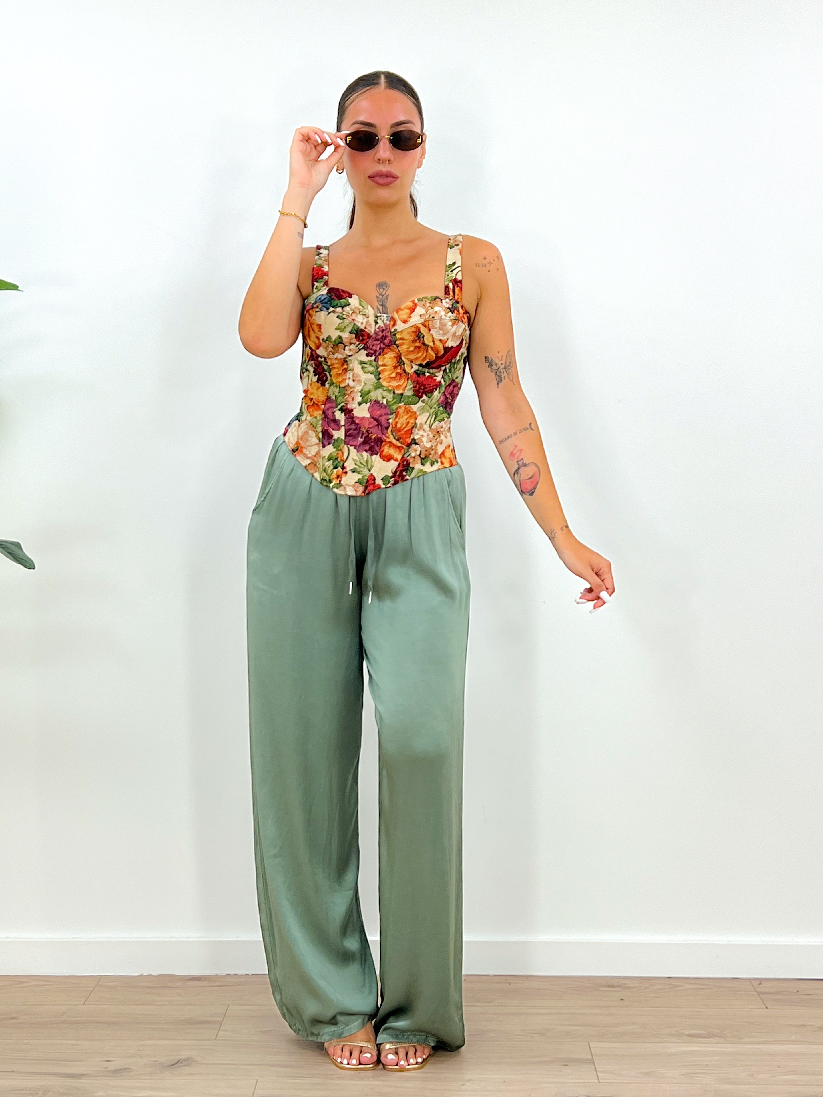 Pantalone Tropea VERDE MENTA