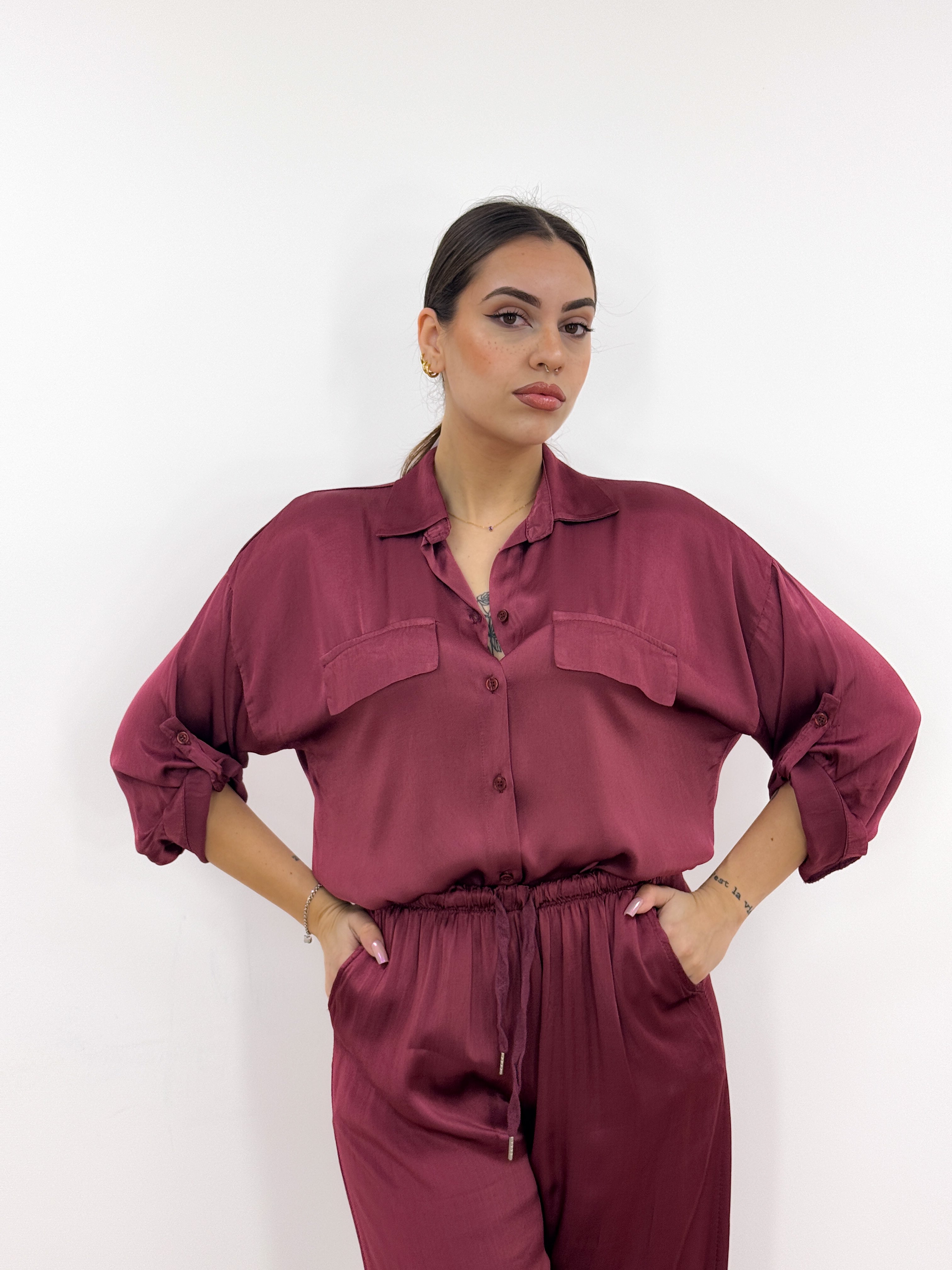 Camicia Tropea BORDEAUX