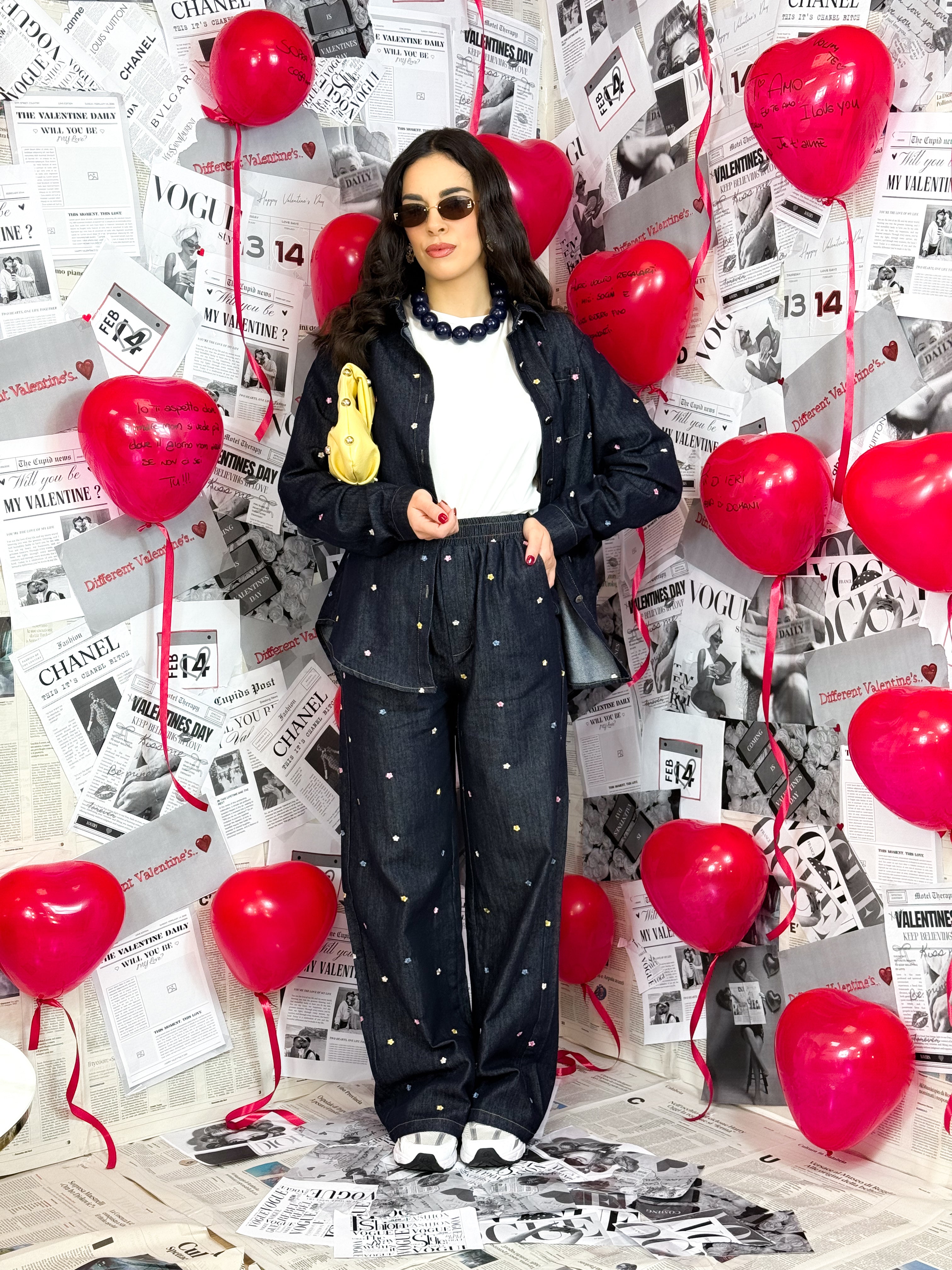 Coordinato Flowers Blu