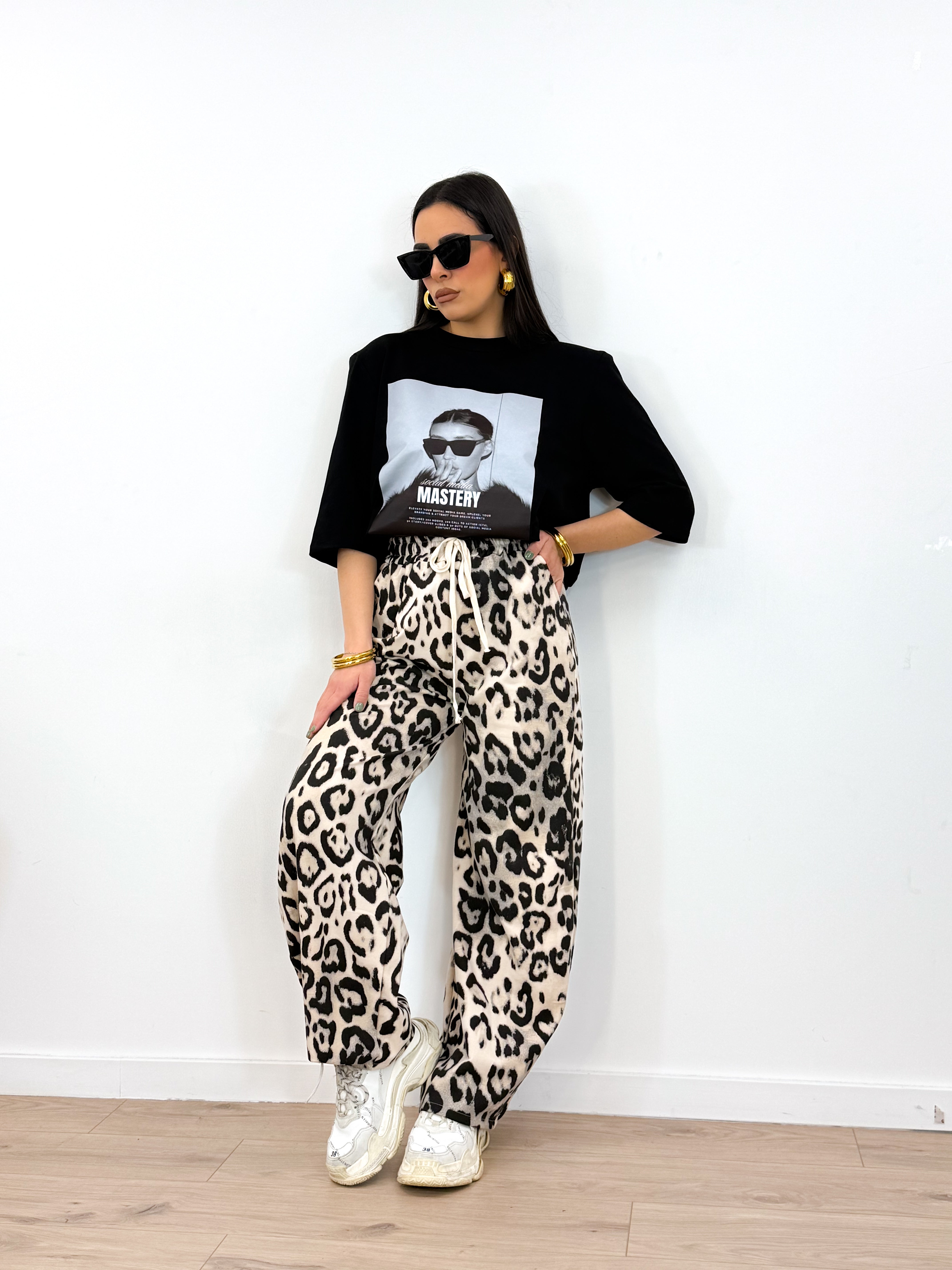 Maxi T-shirt MISTERY nera