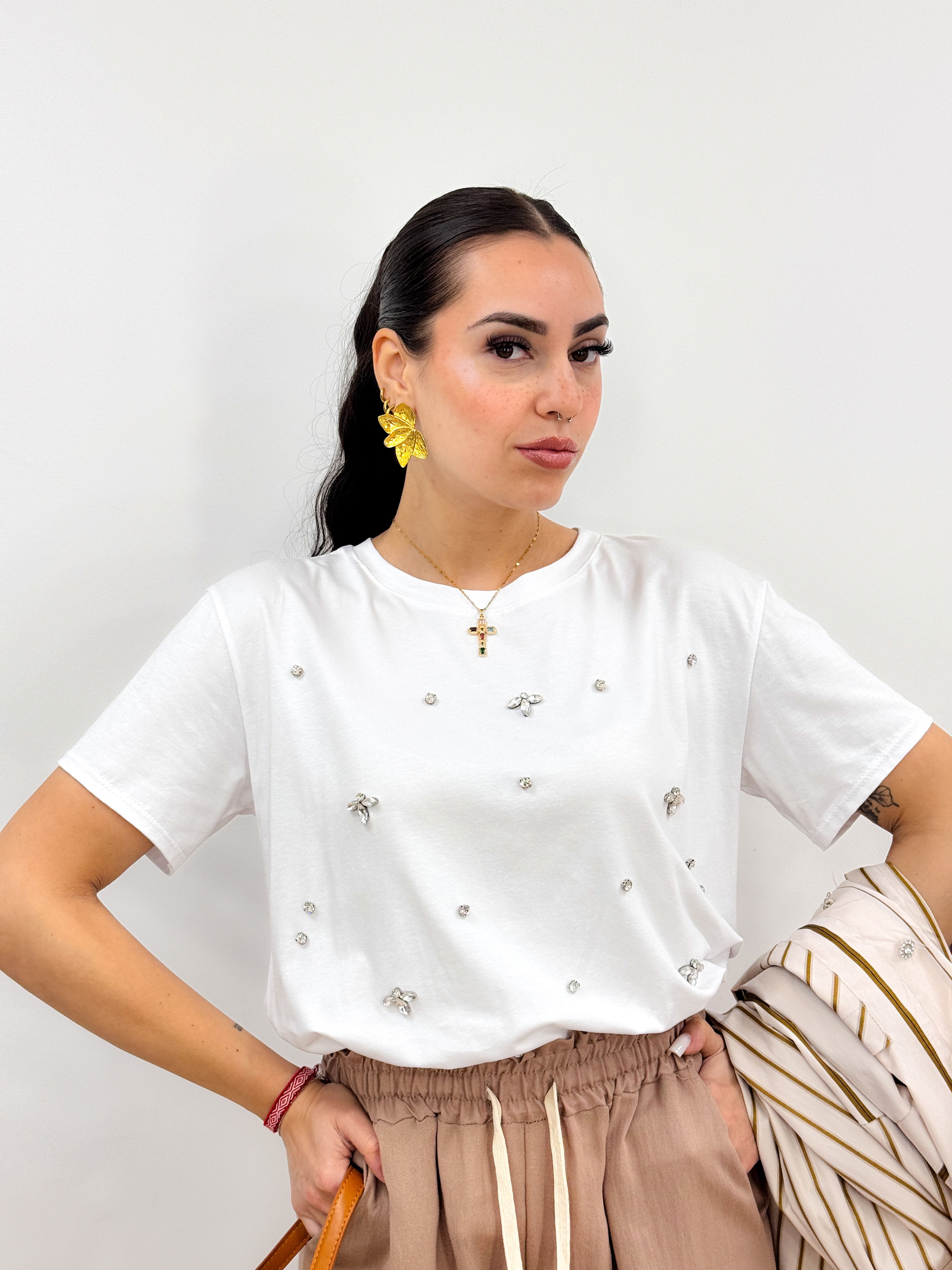 T-Shirt Diamond BIANCO