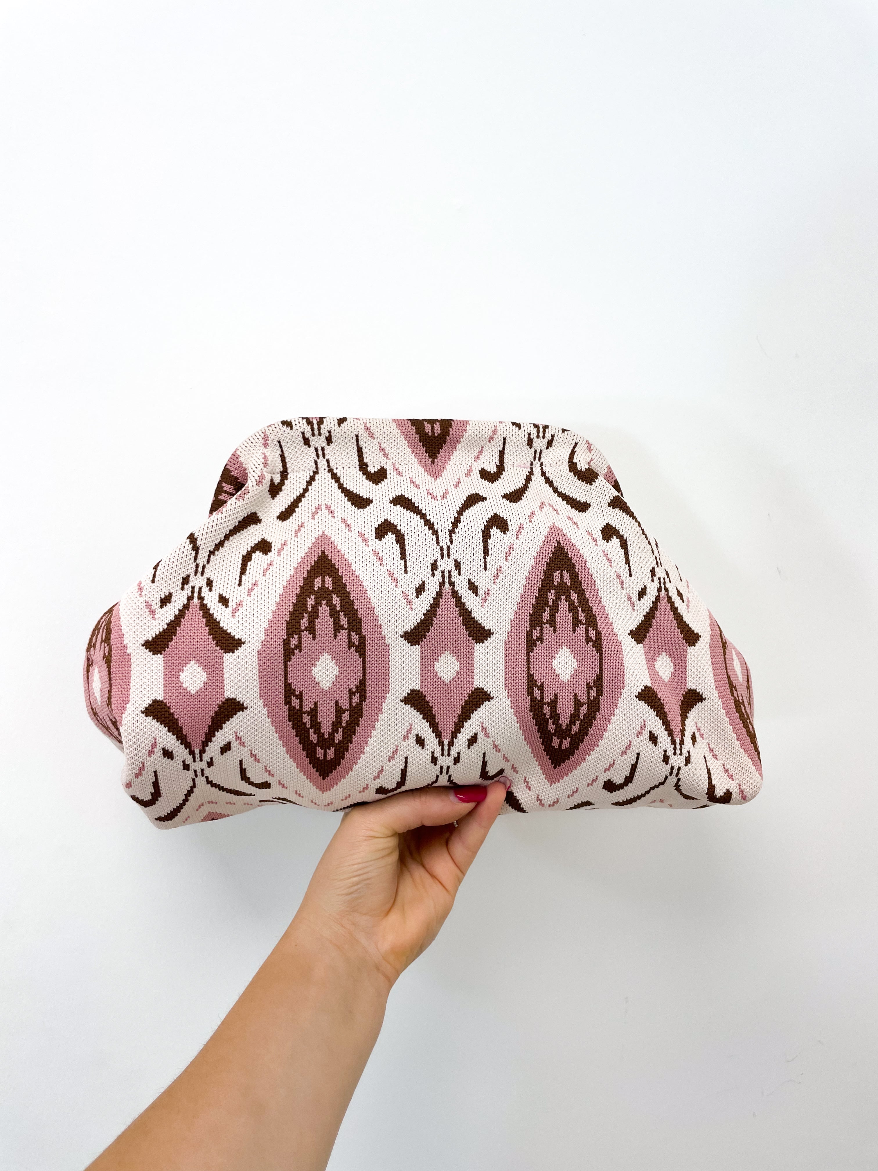 Clucth rosa/marrone