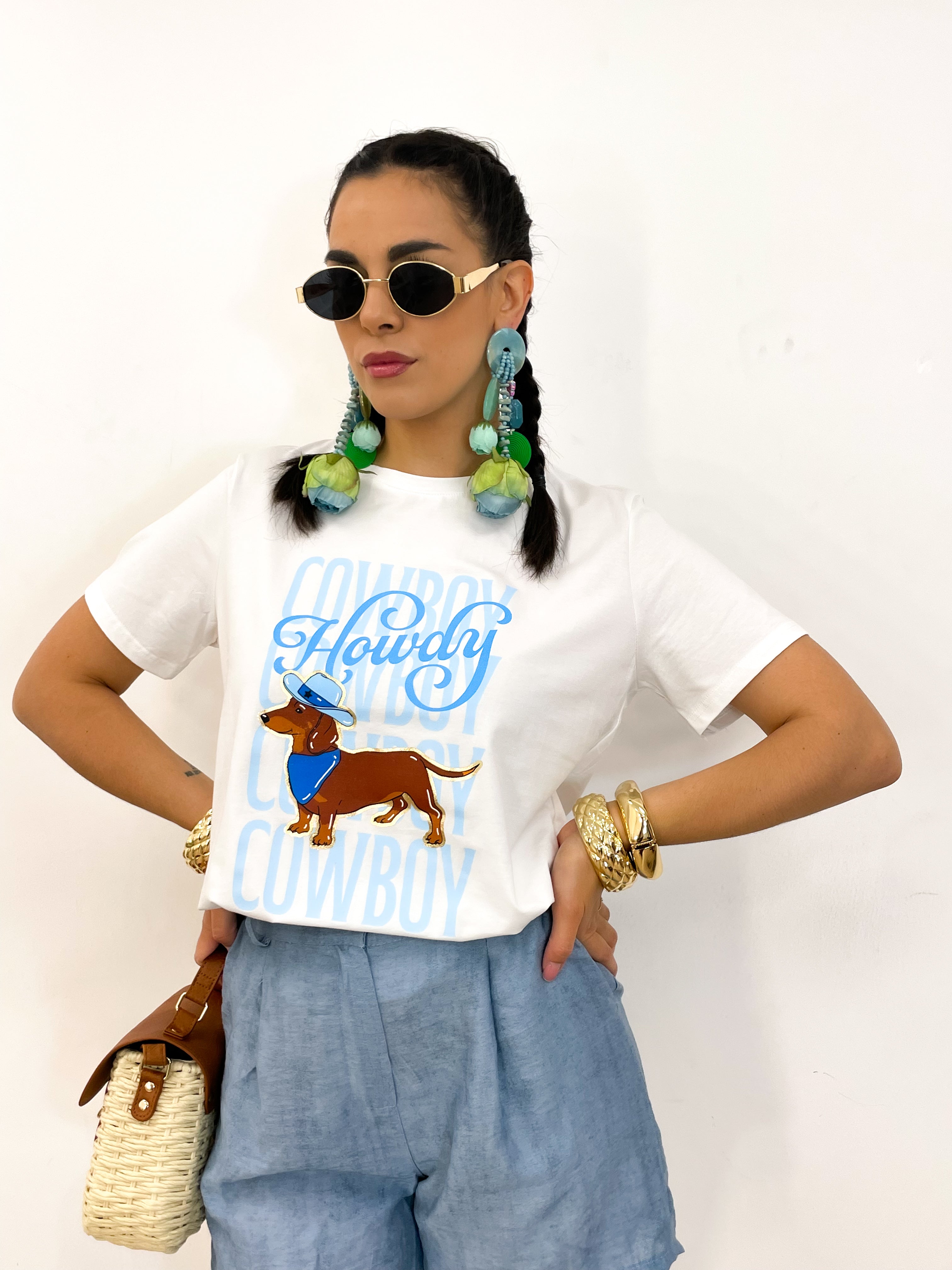 T-shirt DANDY azzurro