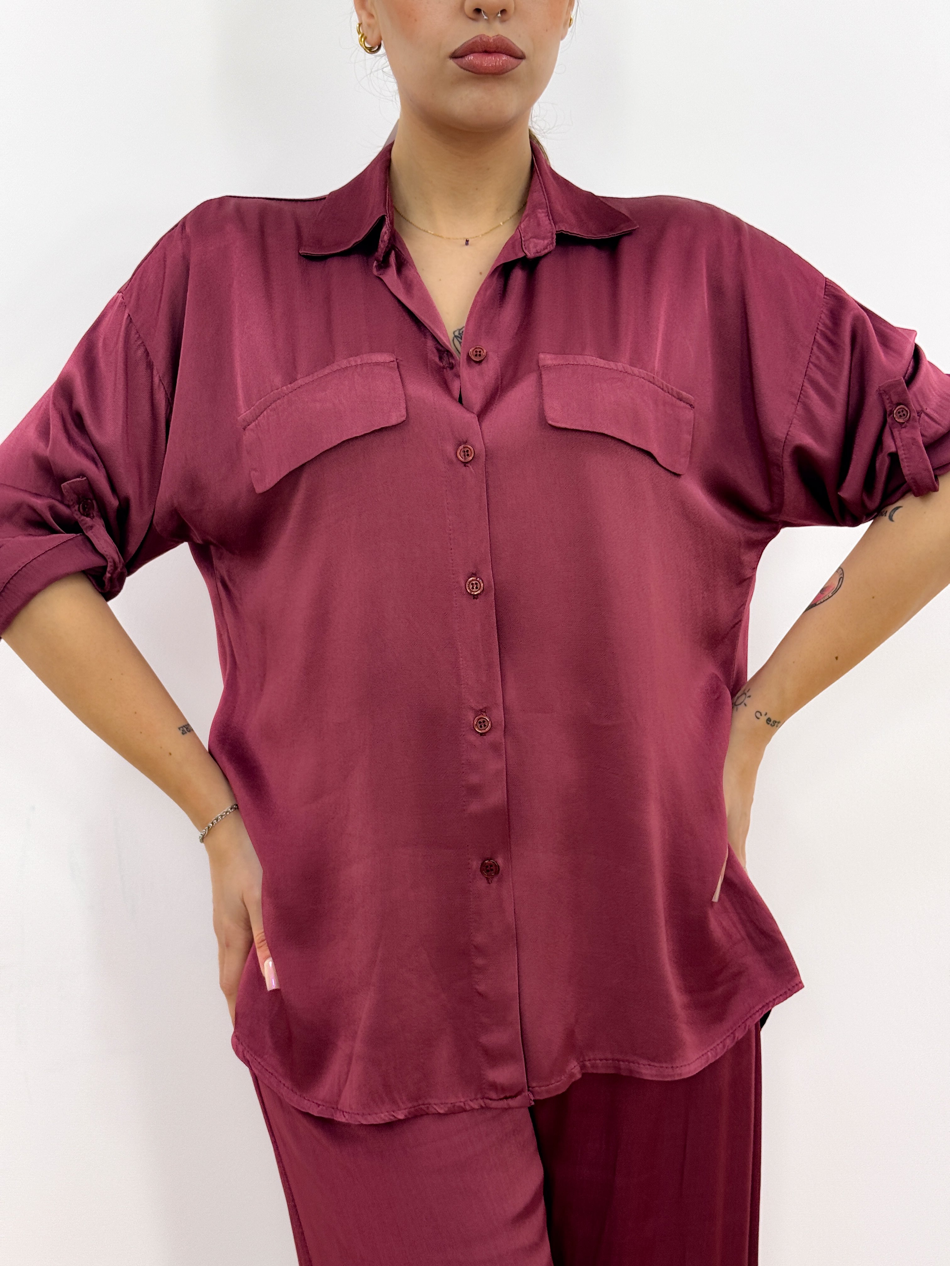 Camicia Tropea BORDEAUX