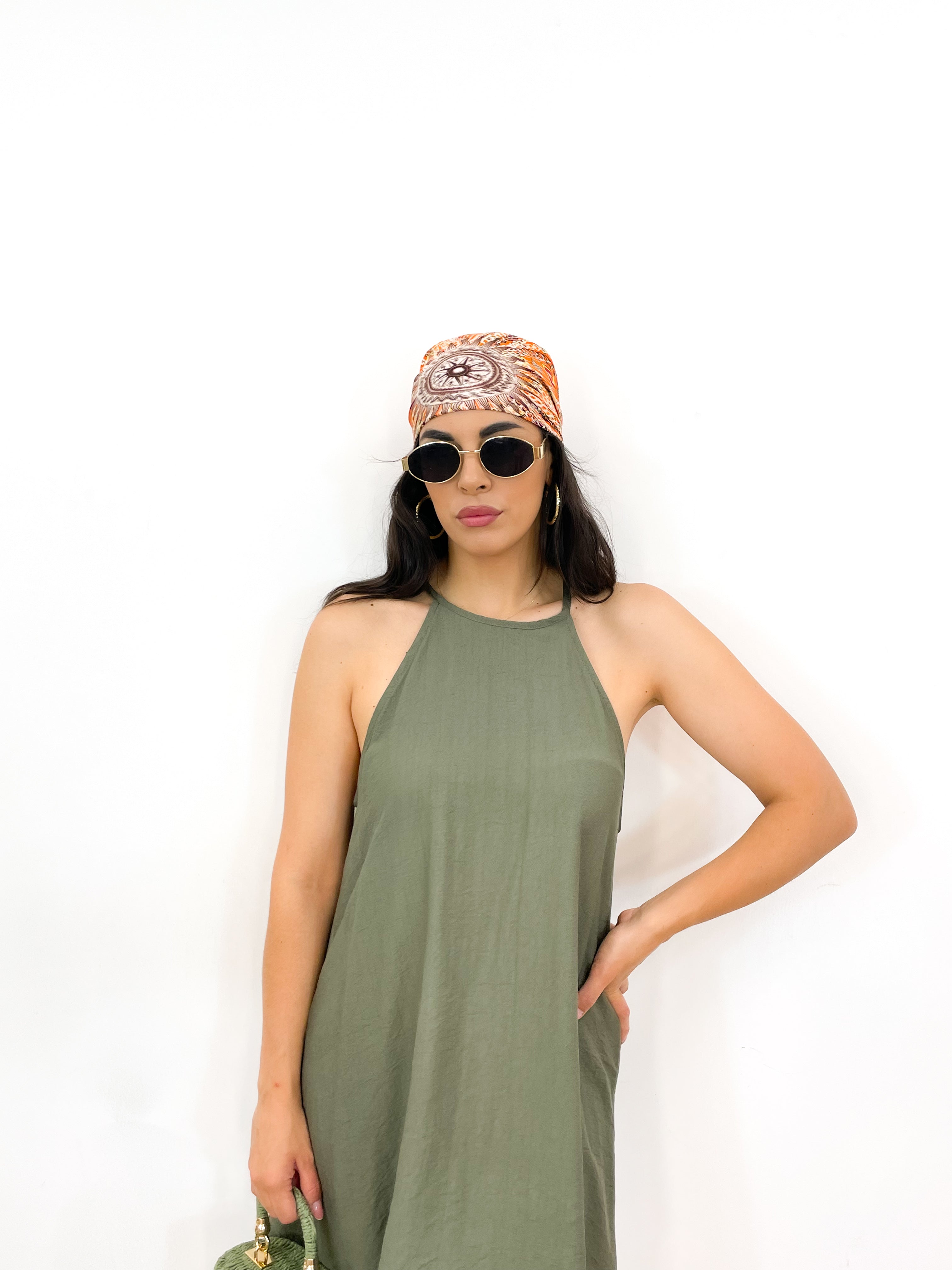 Abito minimal verde militare