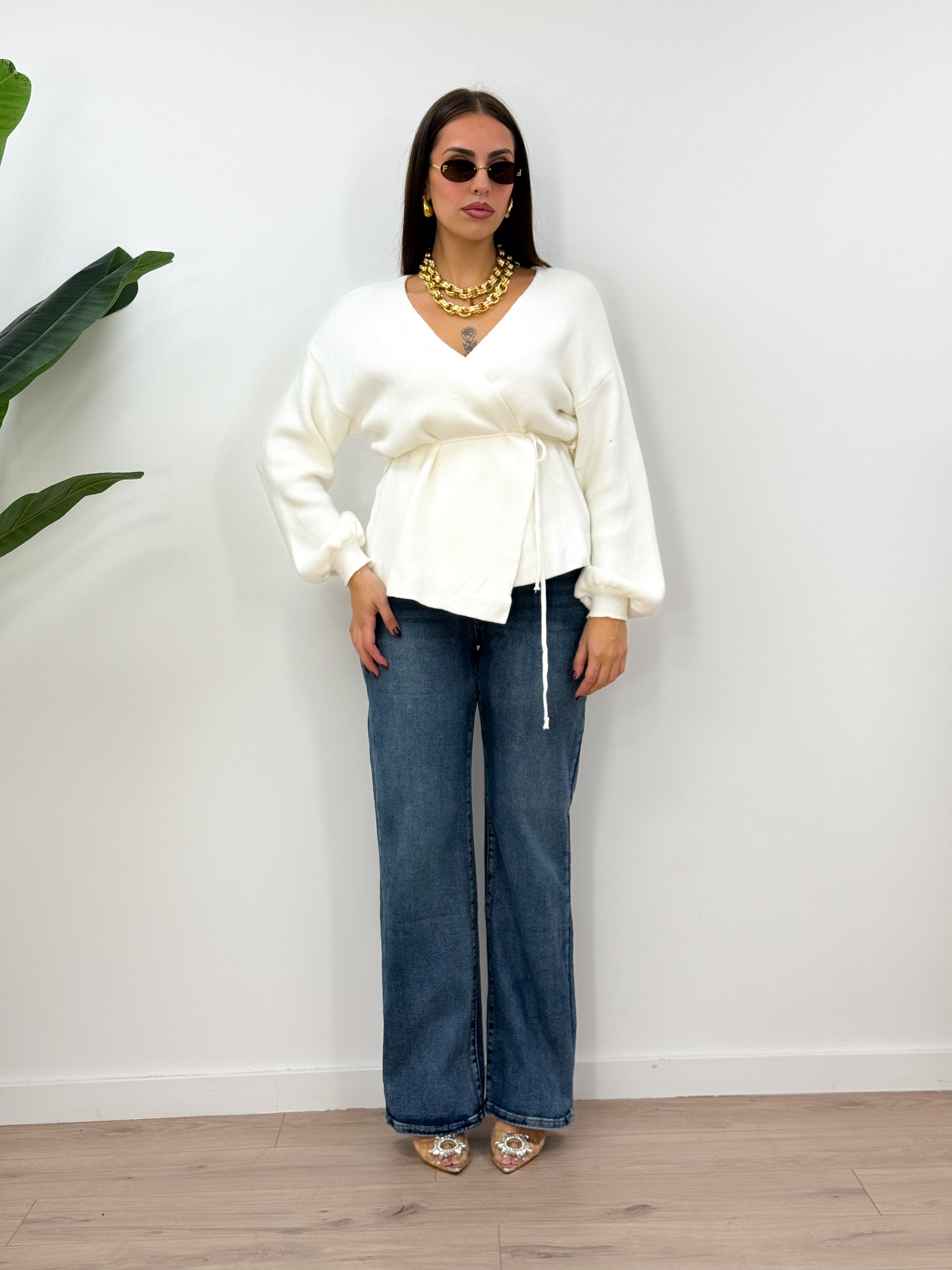 Cardigan Intersection Bianco