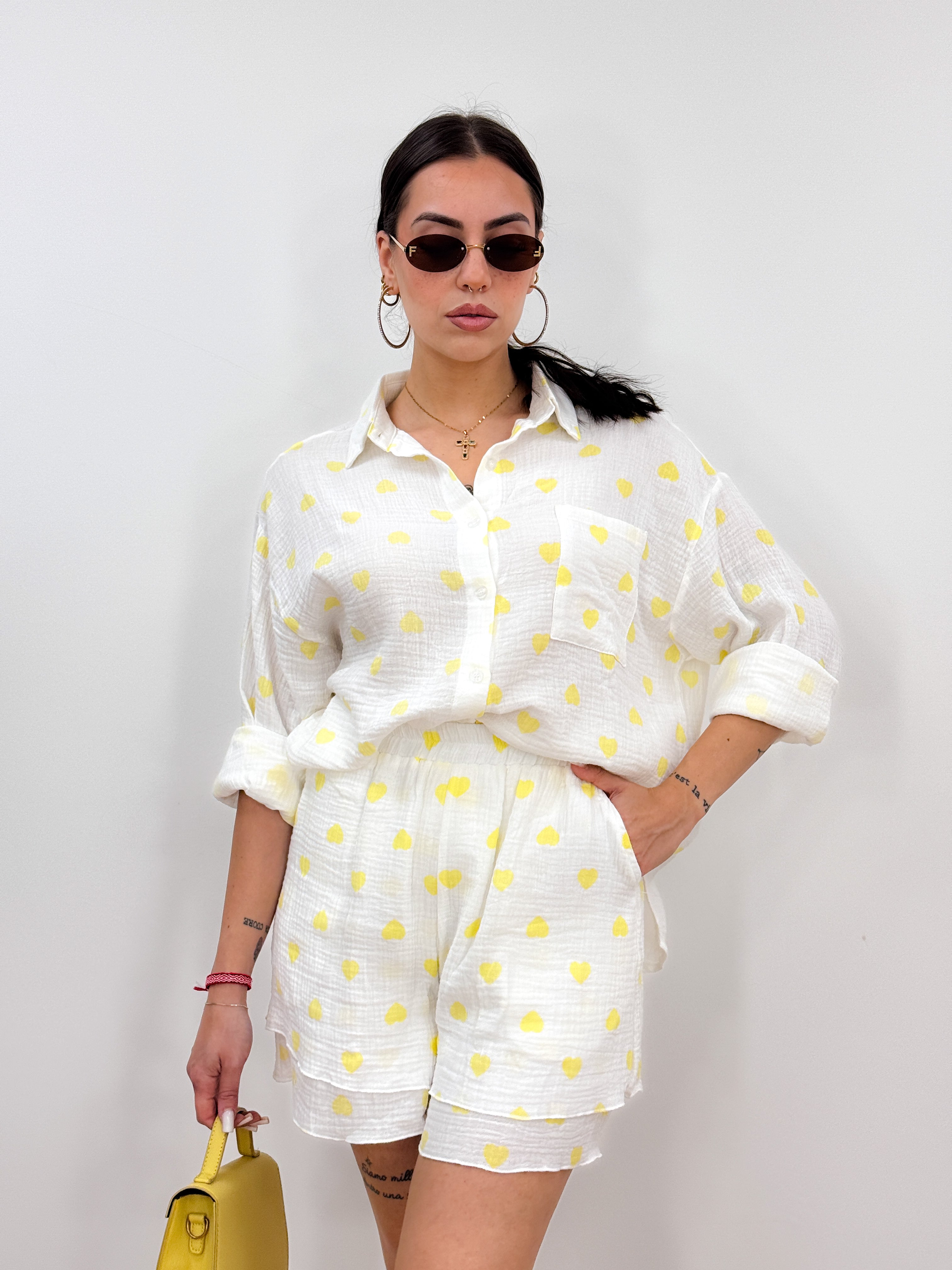 Coordinato Cuori GIALLO