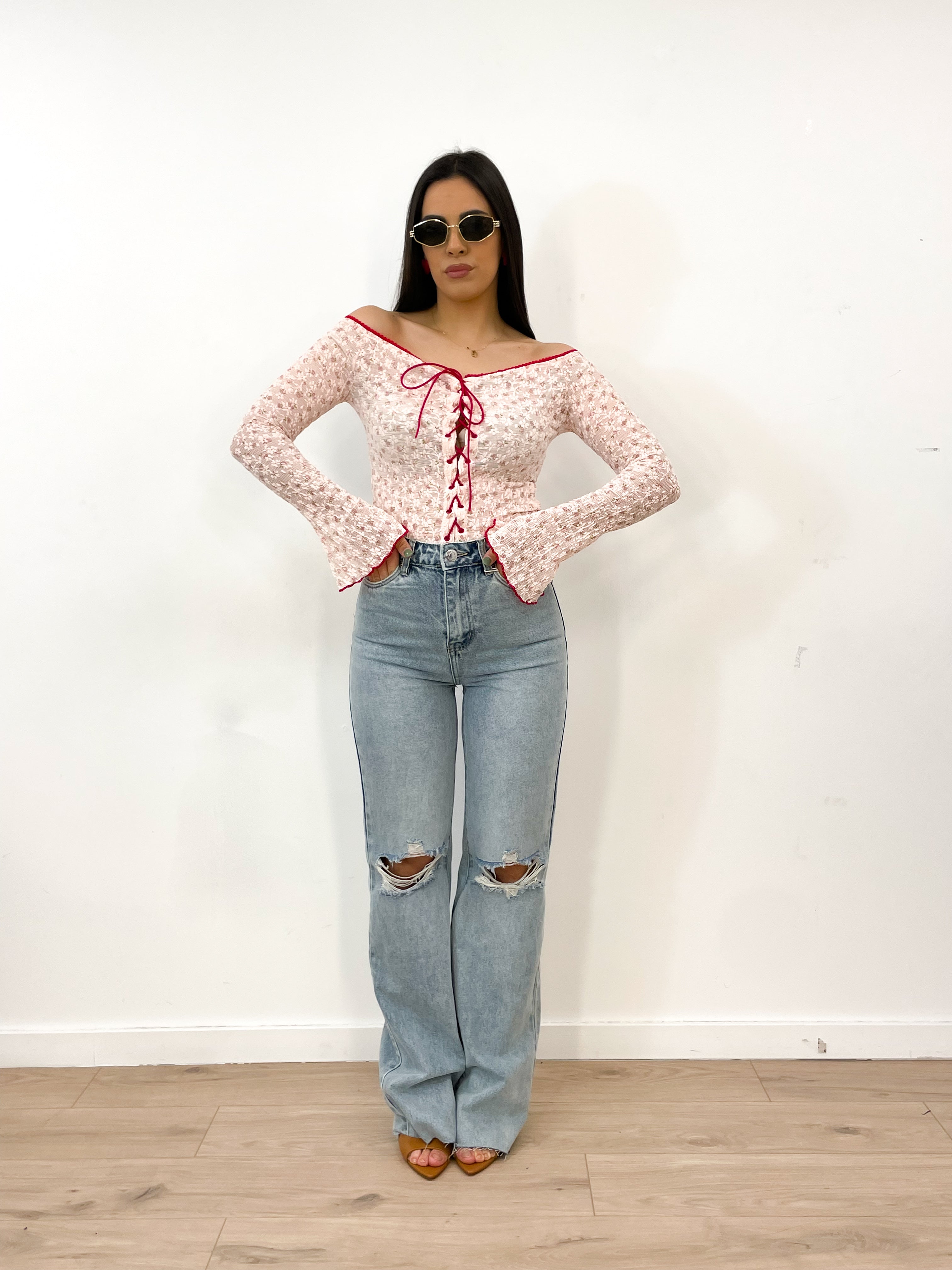 Top ROXY rosso/rosa
