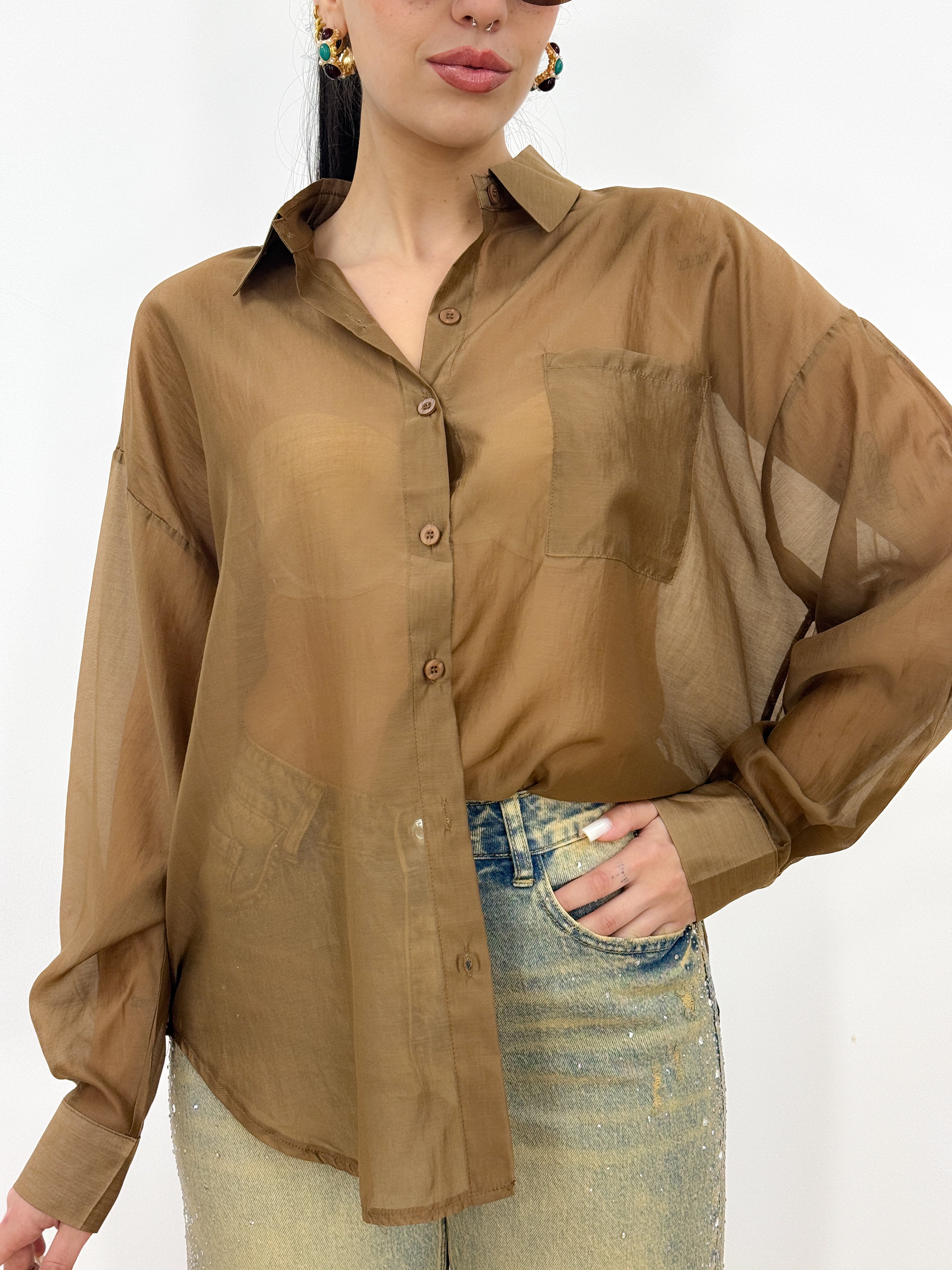 Camicia Paris MARRONE
