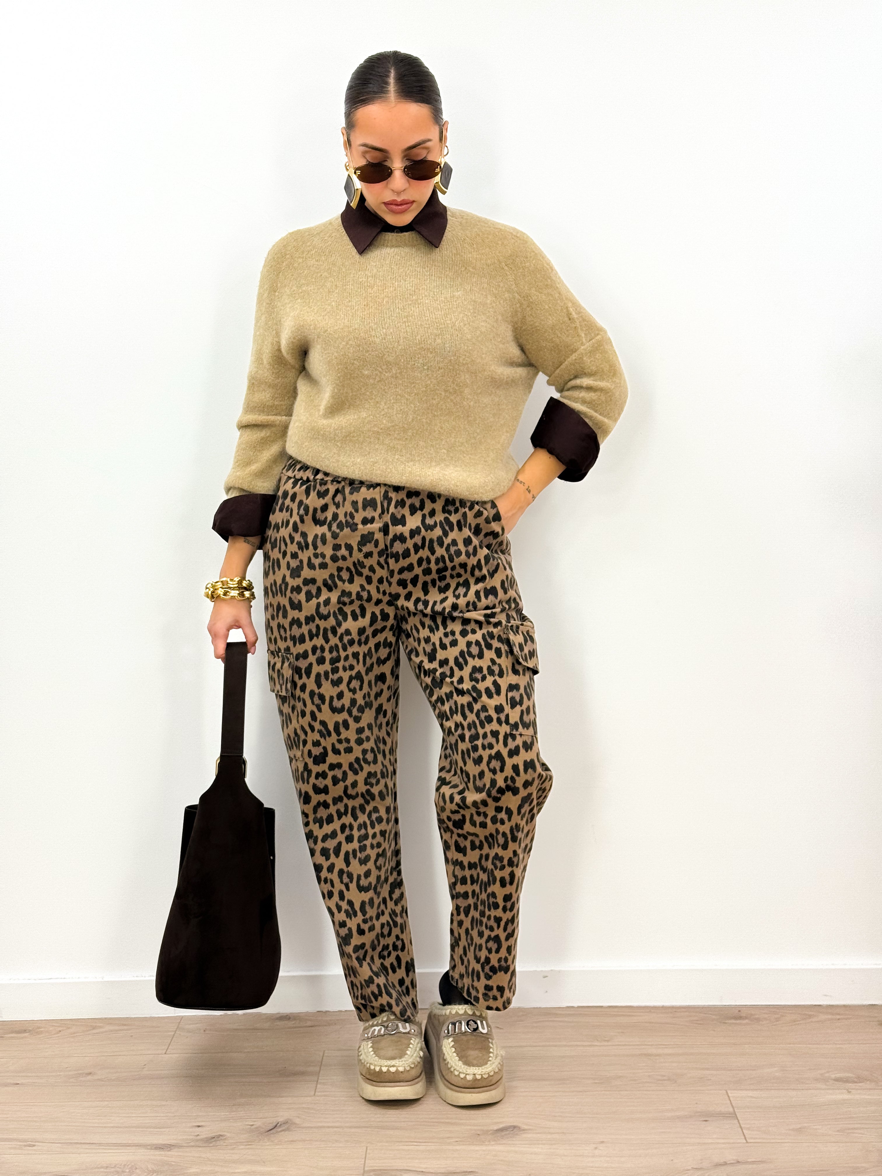 Pantalone Cargo Maculato