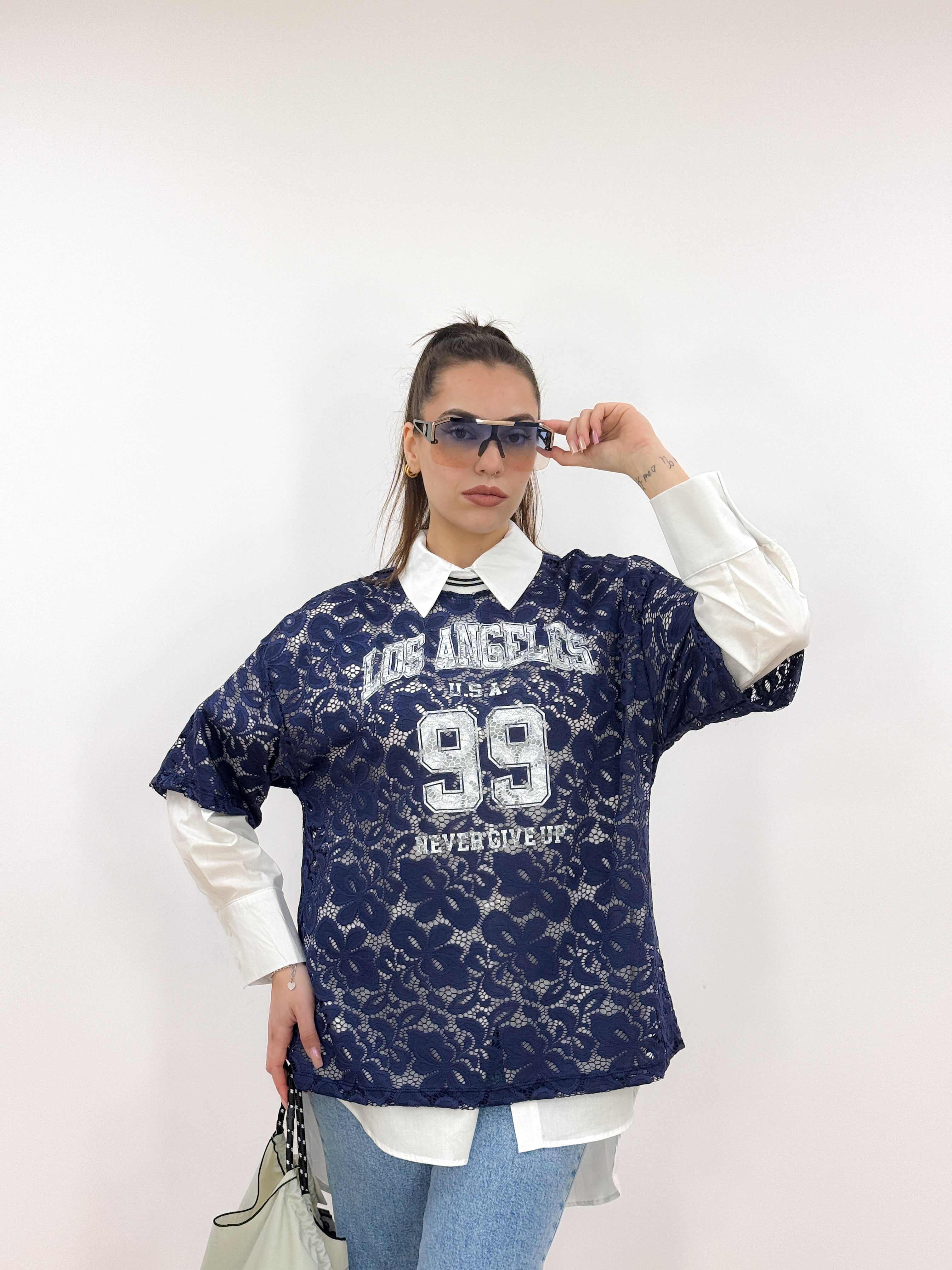 Maglia Chemise L.Angeles BLU