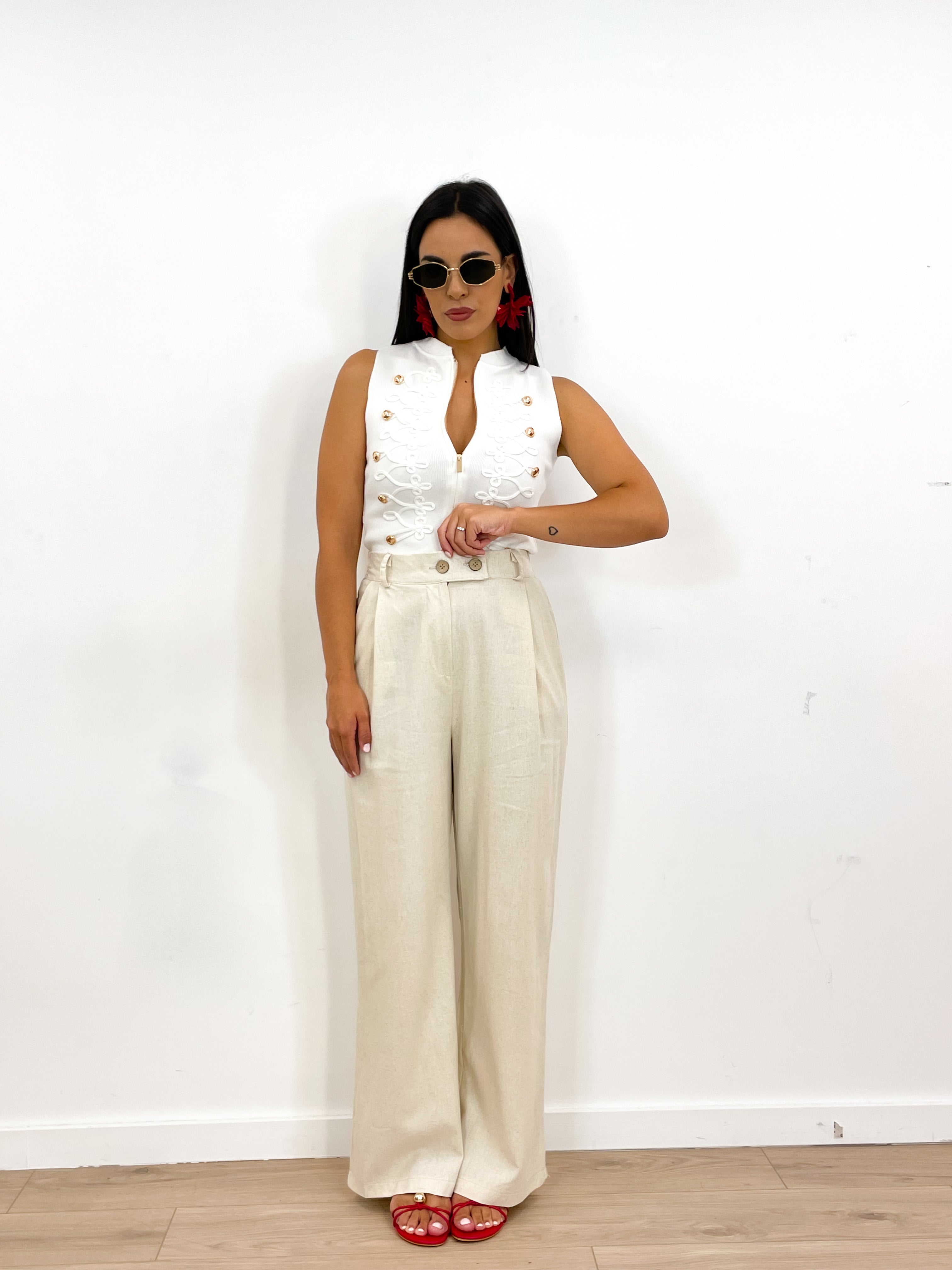 Pantalone AVENA panna