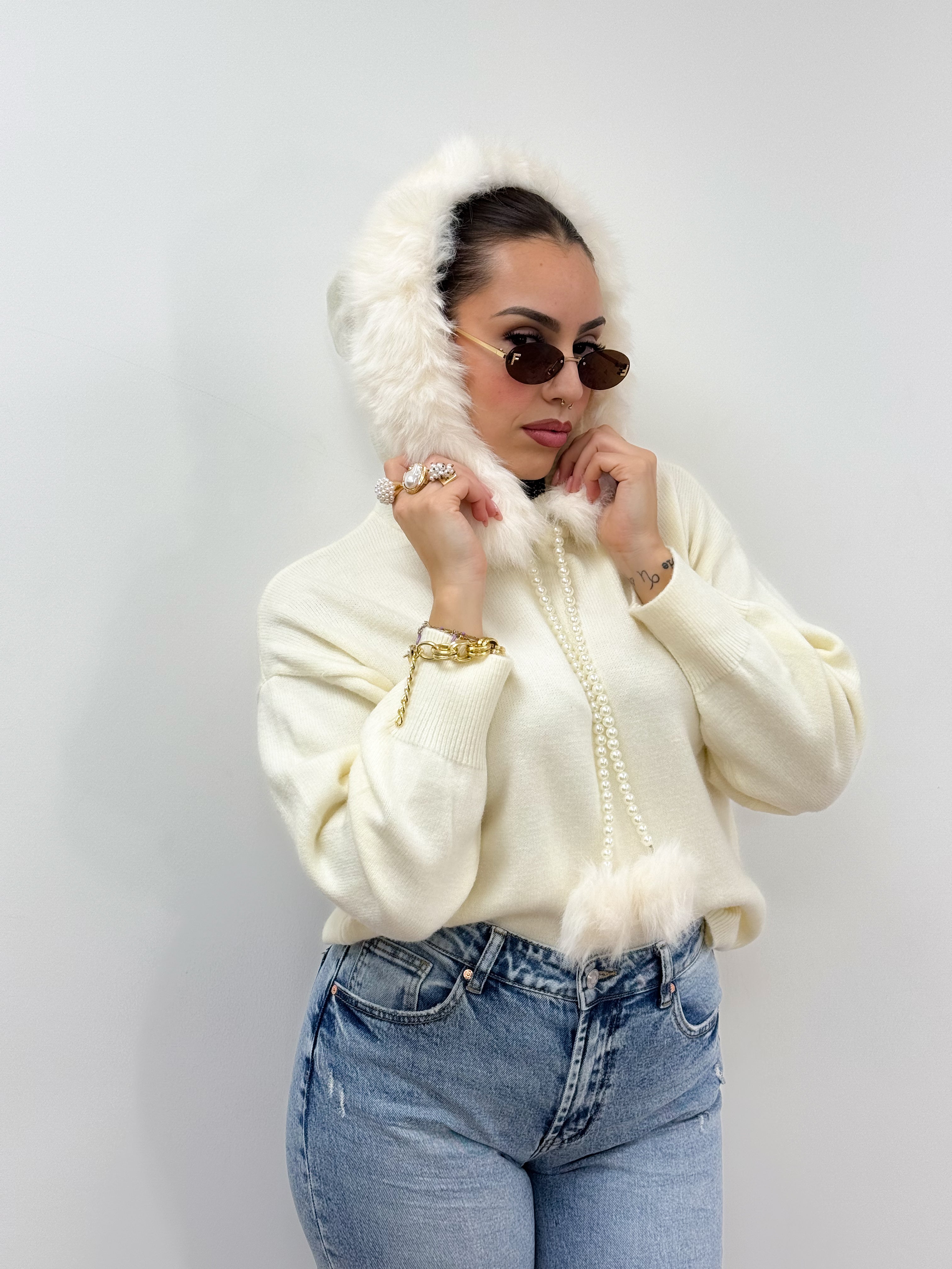 Maglione Pearl Panna